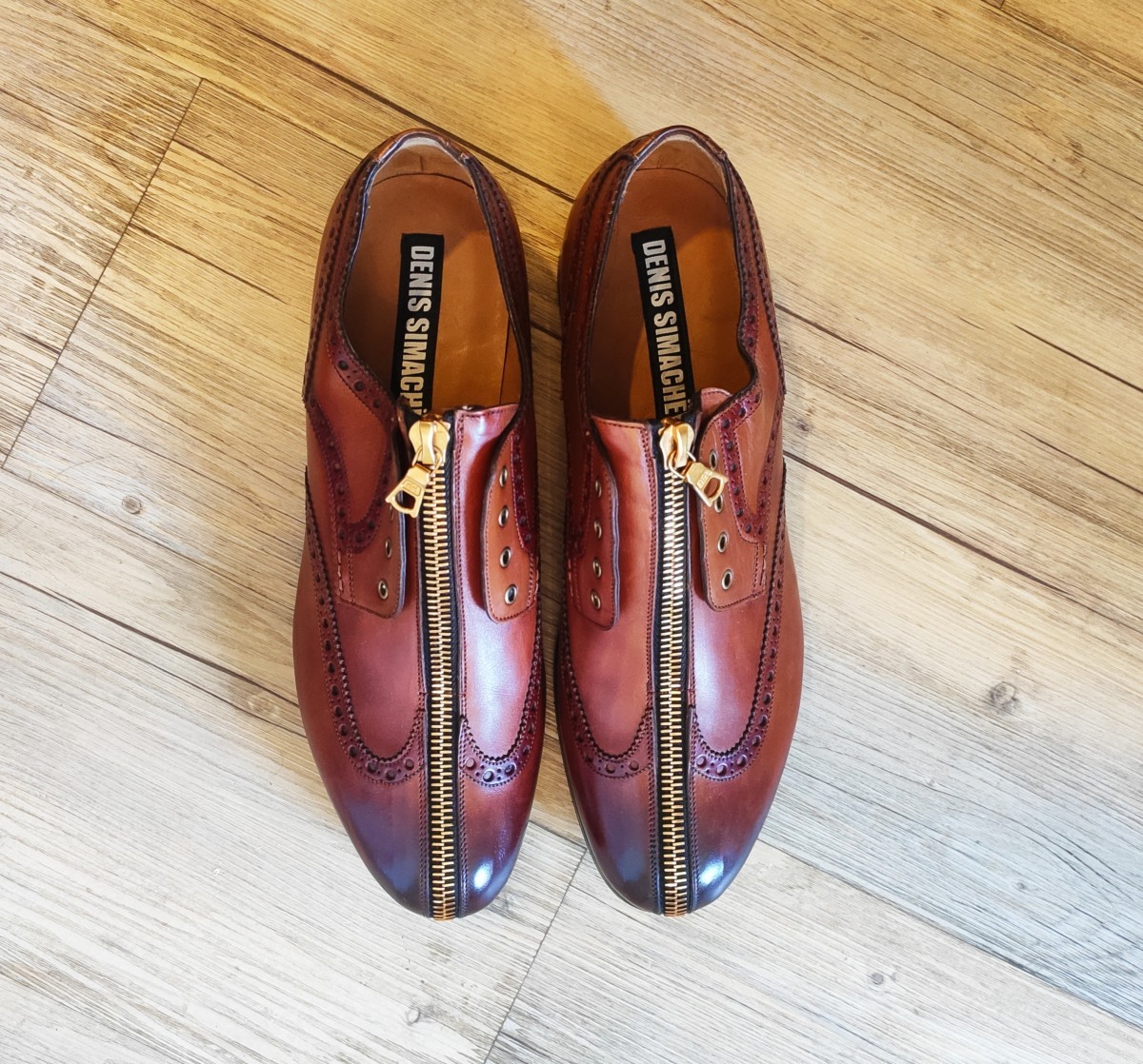 Denis Simachev - NEW! 2007-08 zip brogues.Like Gucci or Dior - 5