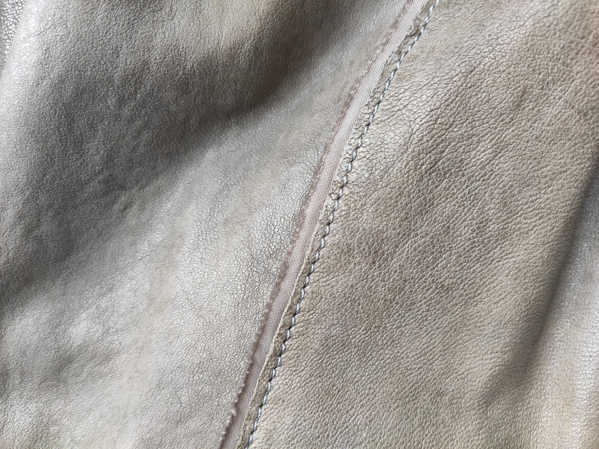 Gene Par Yukio Mishiba - GRAIL! Riders leather jacket.Like Julius or RIck Owens - 9