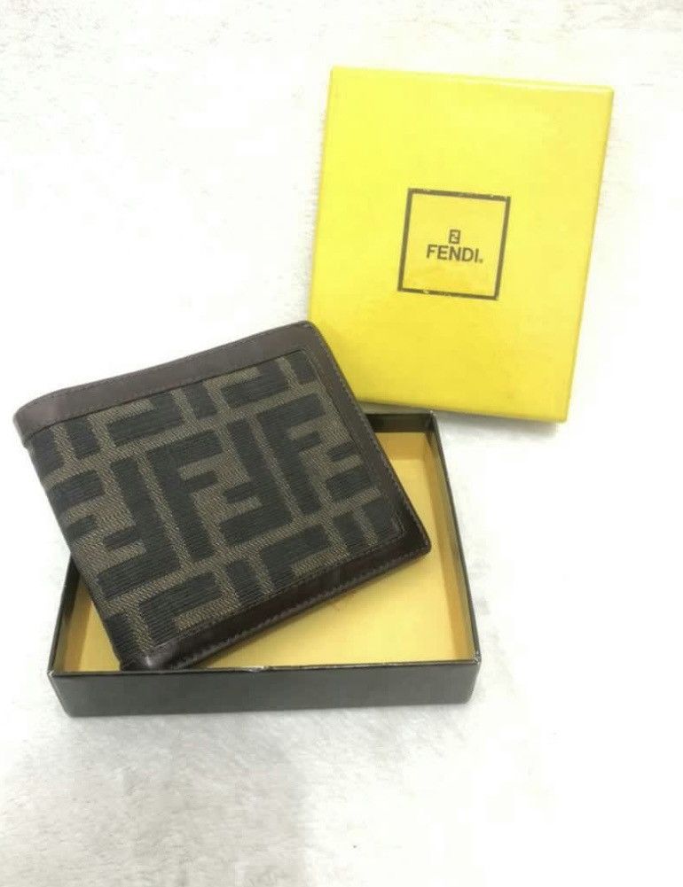 Authentic Fendi Zucca Monogram Bifold Wallet - 1