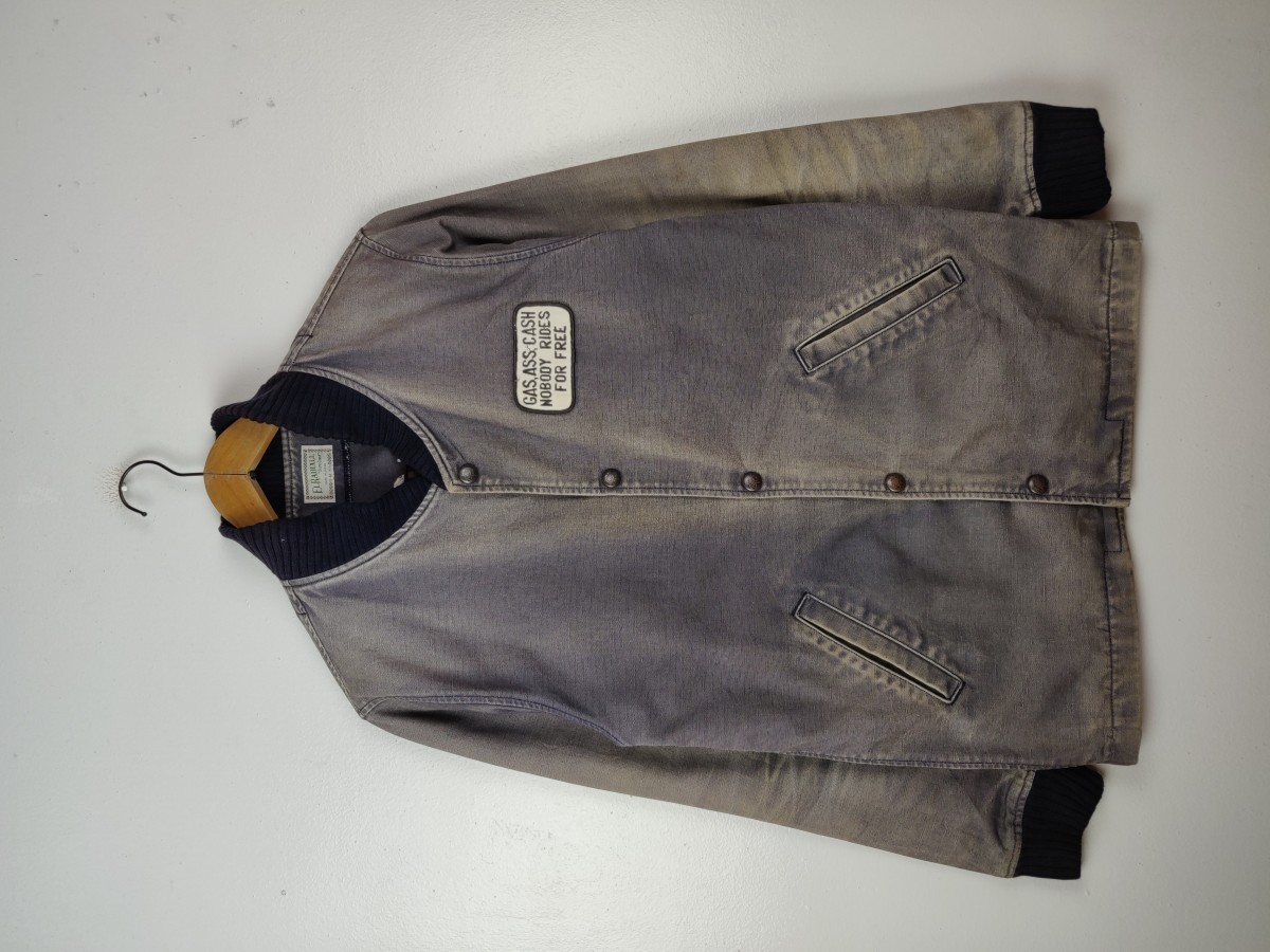Bomber Jacket - El Radiall Japan Dirty Gents Denim - 2