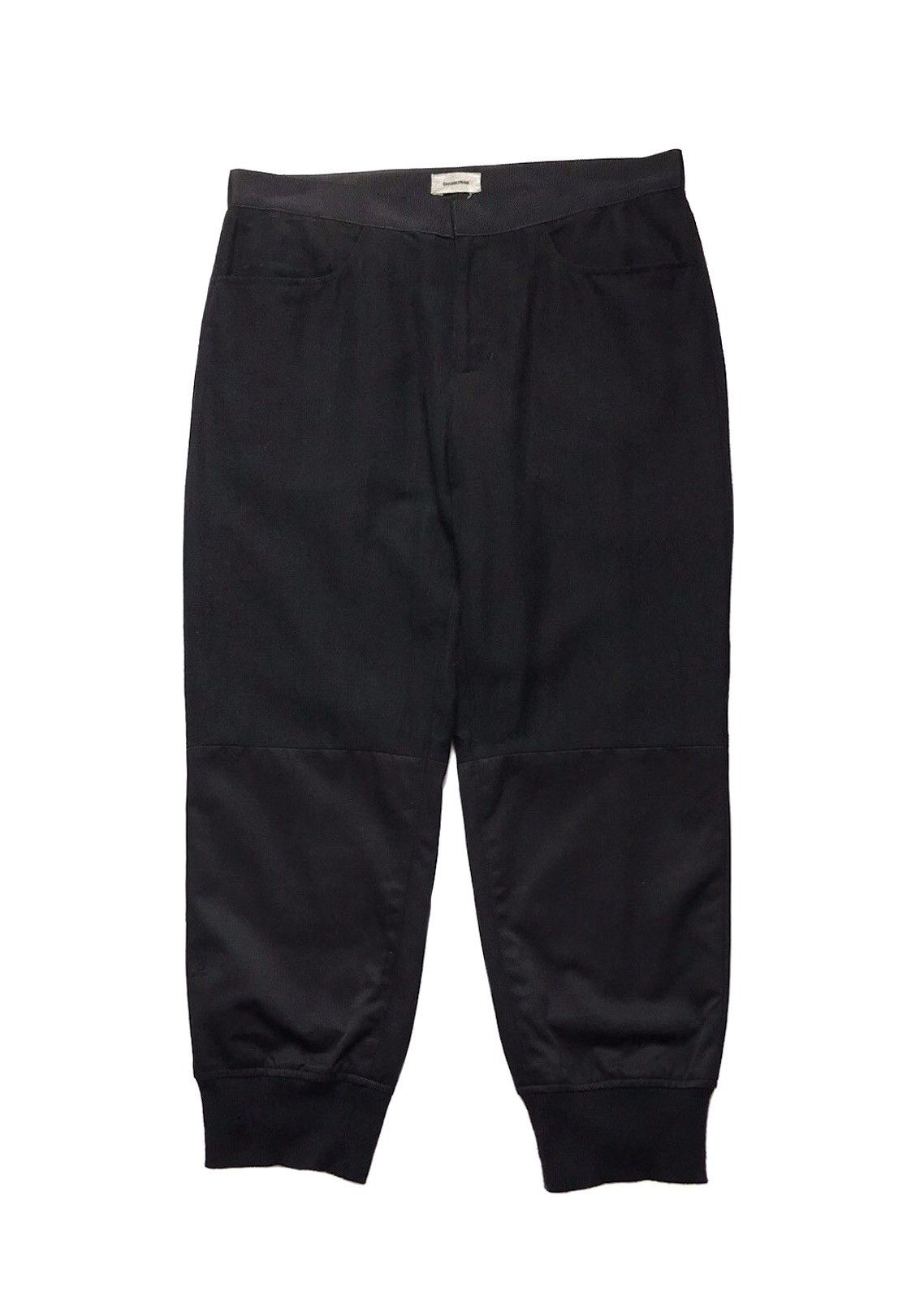 UNDERCOVER PSYCO BLACK CROPPED WOOL PANTS - 1