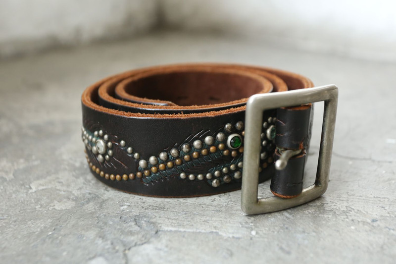 Hollywood Trading Company - HTC - Leather Studded Belt - 1