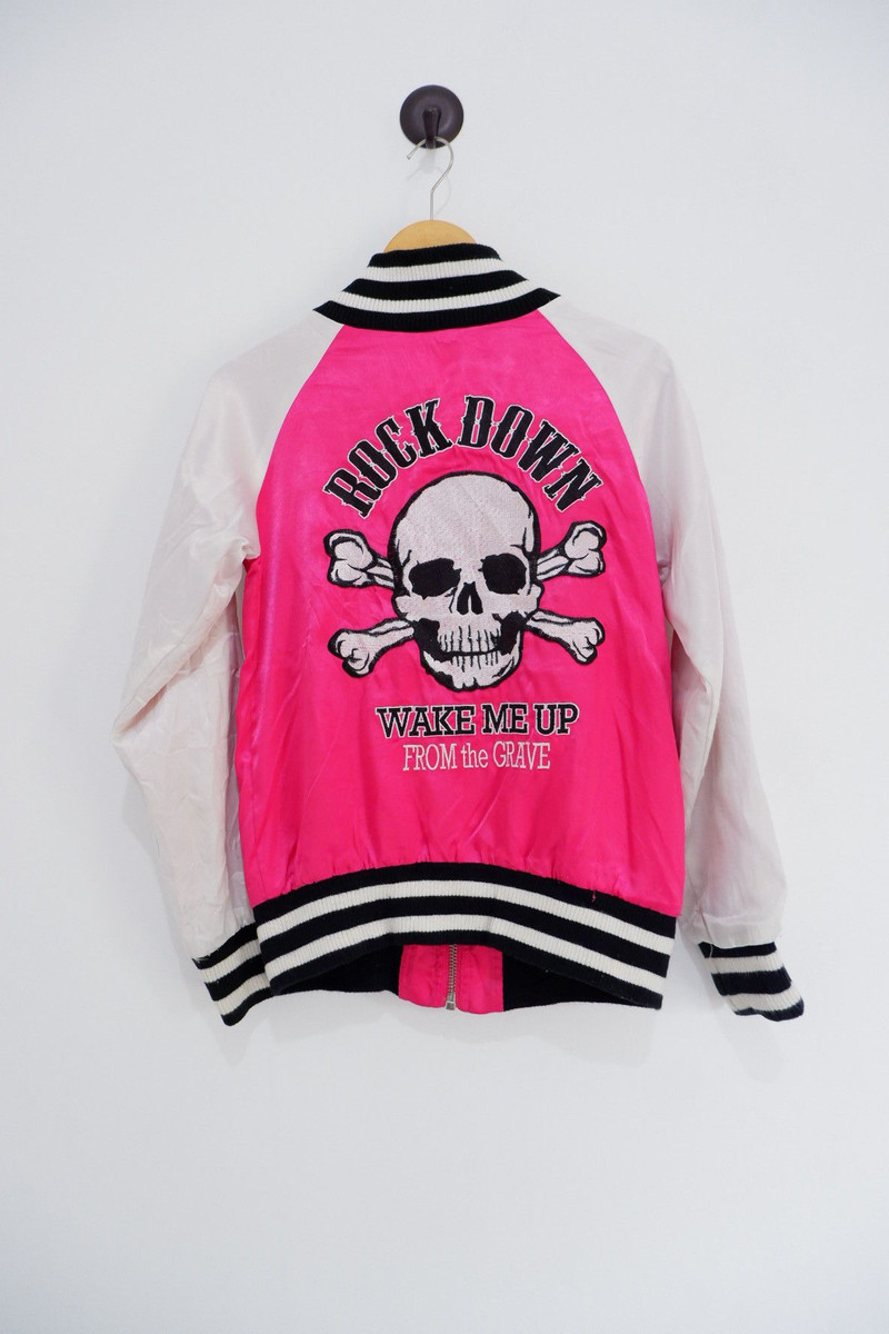 Vintage Dig Deep Embroidered Skull Sukajan Jacket - 1