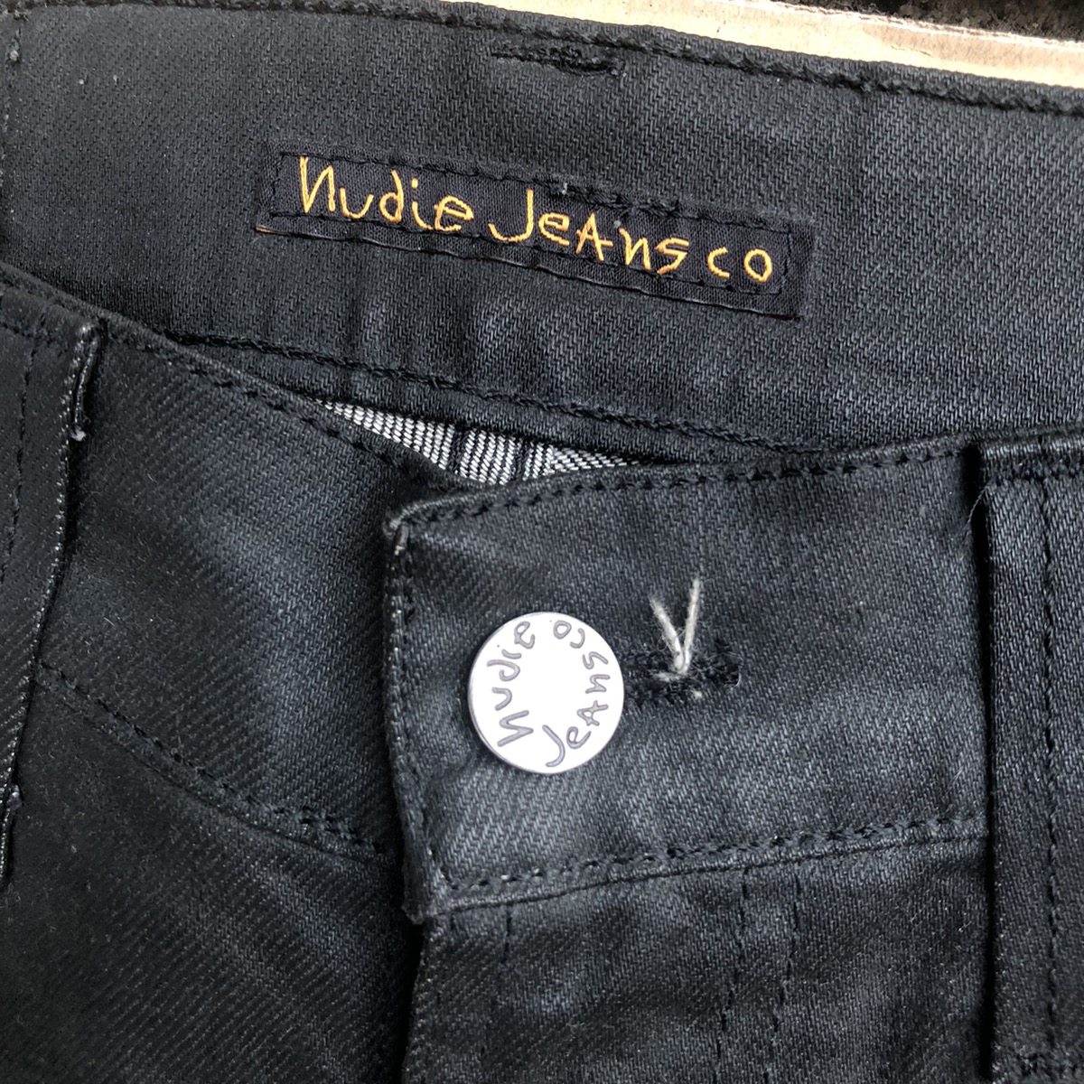 Nudie jeans slim Jim dry black coated Travis Scott - 5