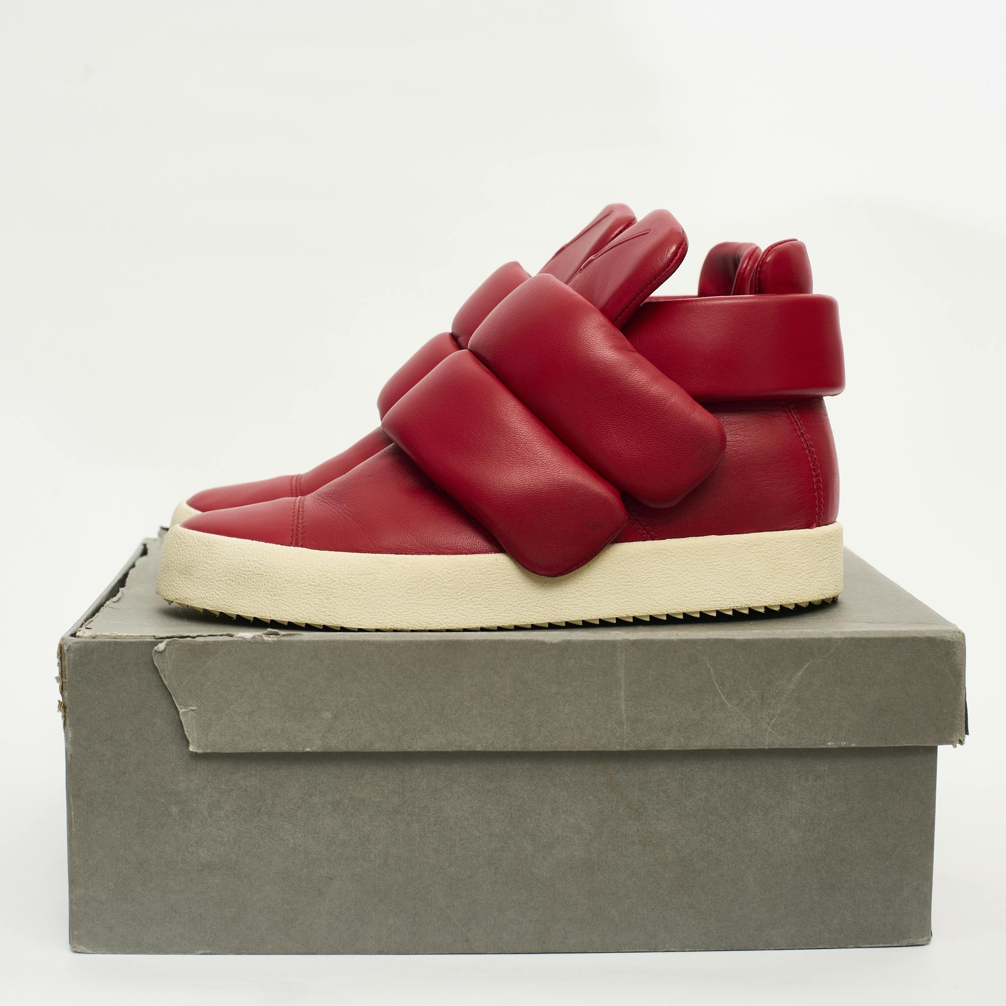 Kid Cudi Giuseppe Zanotti 2015 Red Sneaker Size 44 - 1