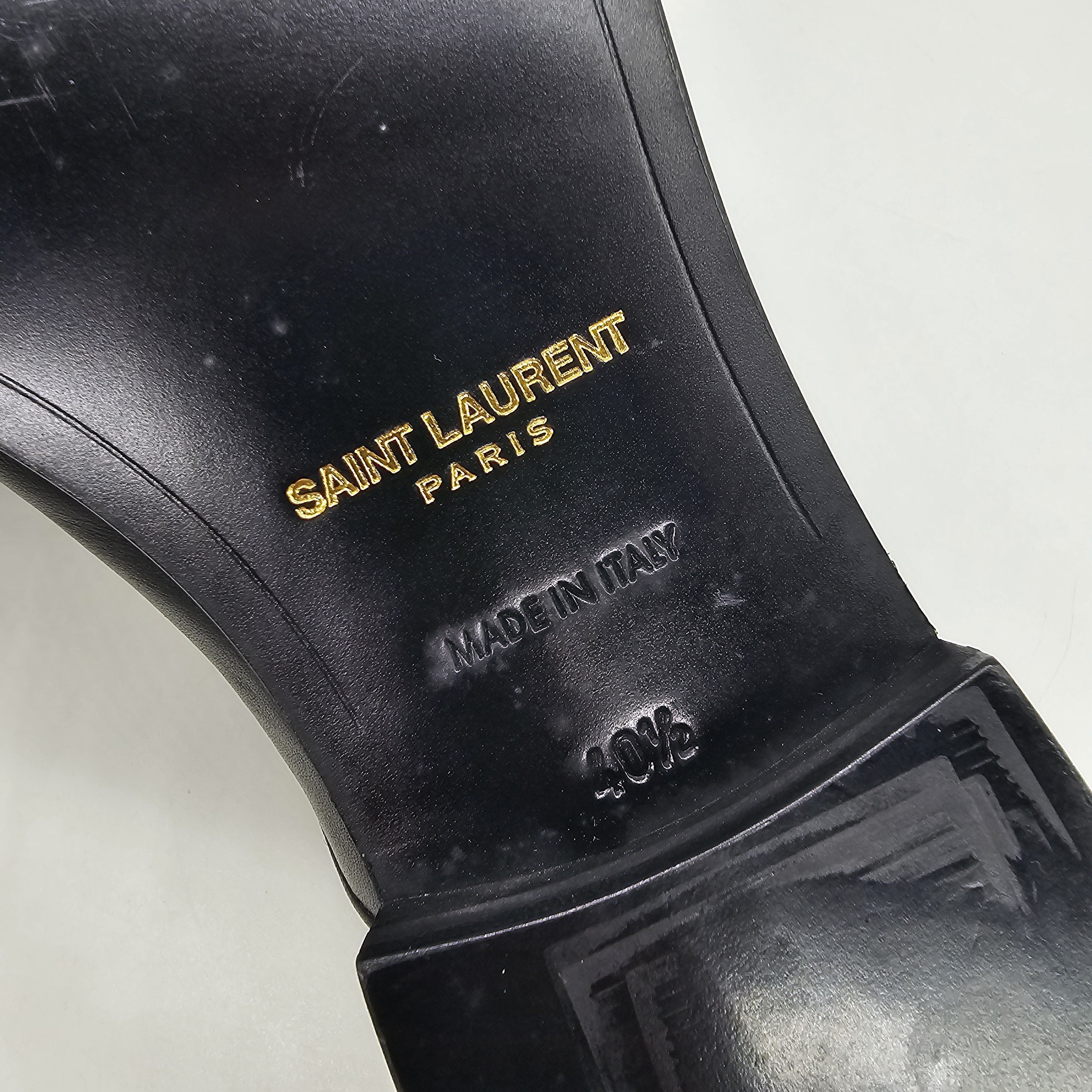 Saint Laurent Paris - Leather Plain Toe Oxford Shoes - 9