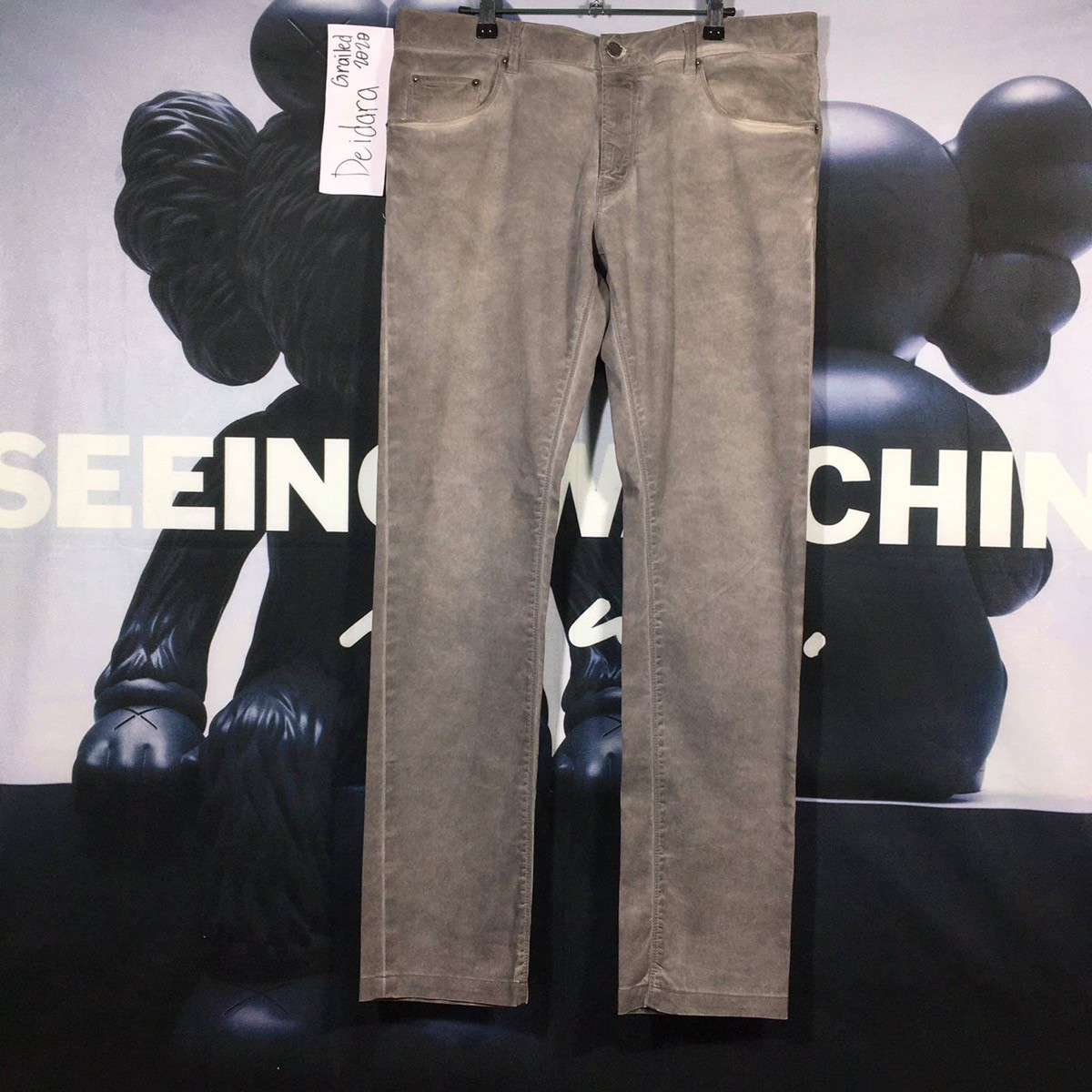 Garment Treated Tapered Fit Pants - 1