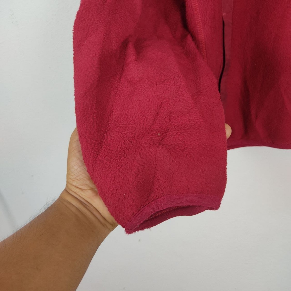 Made In Usa - Synchilla Fleece Red Full Zipper Jacket - 7