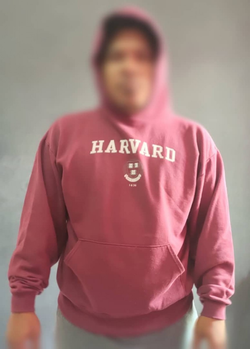 Collegiate - Vintage Harvard University Hoodie - 4