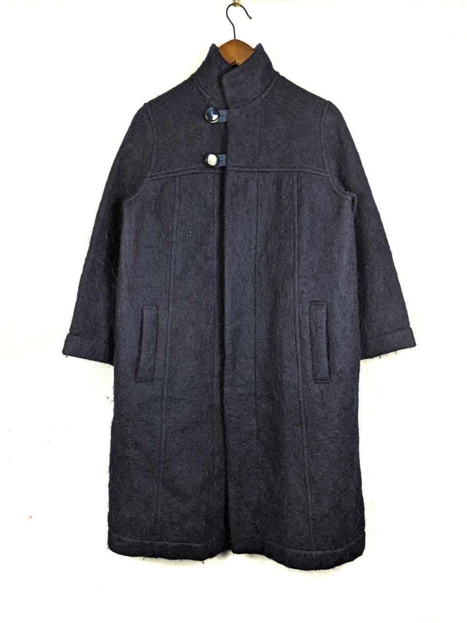 pure indigo BLUE BLUE JAPAN 'arigato' trench coat - 2