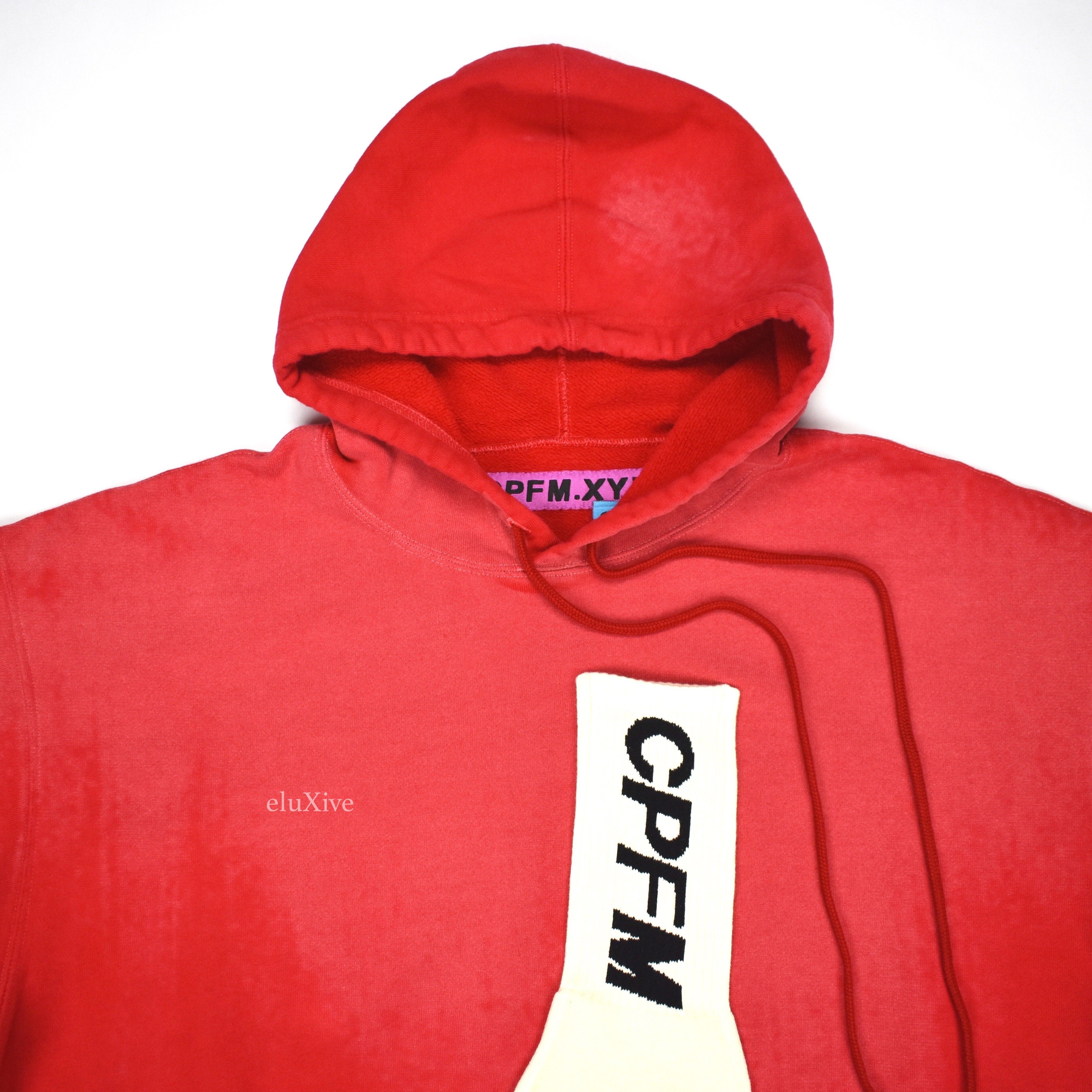 CPFM Sock Logo Hoodie Red DS - 4