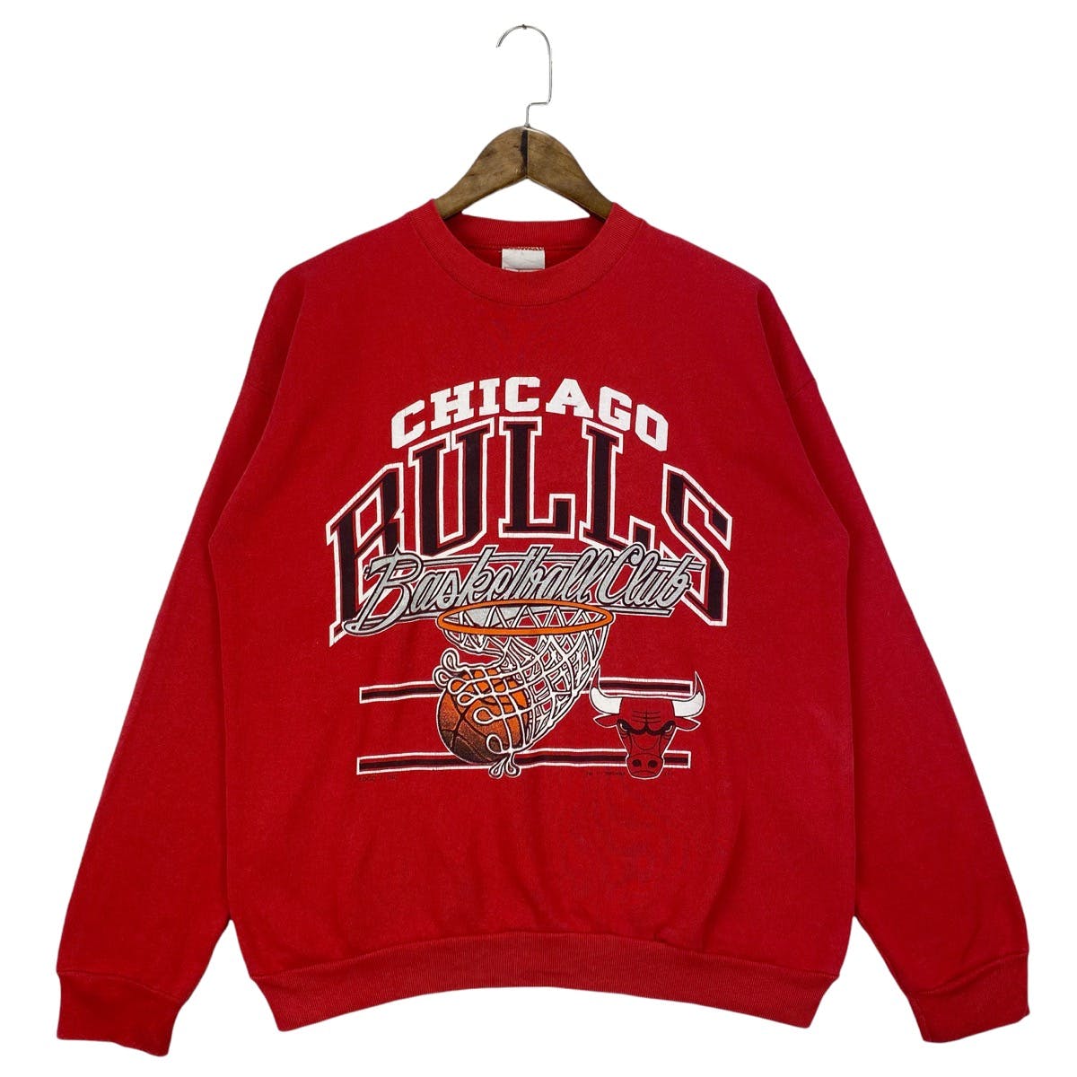 Vintage 1990 Chicago Bulls Basketball Club Sweatshirt - 2