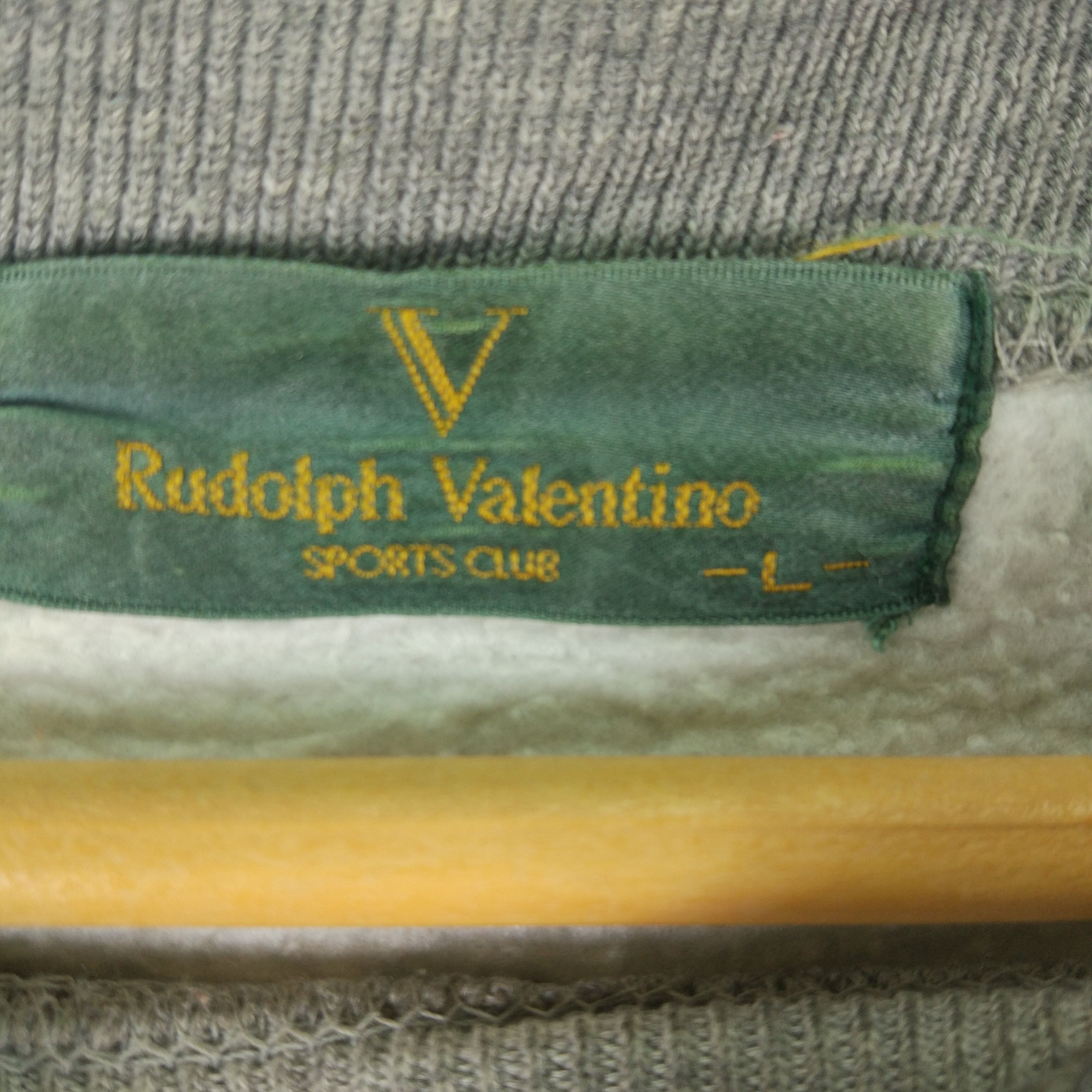 Rudolph Valentino Embroidered Big Logo Pullover Jumper Sweatshirt - 4