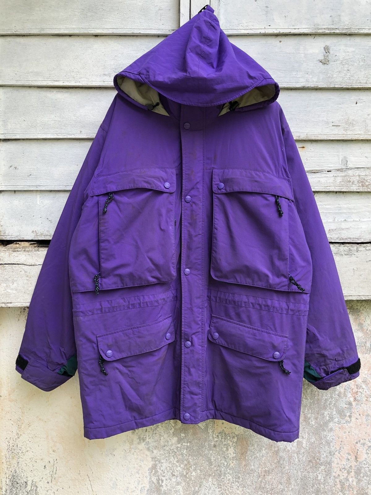 Vintage LL Bean North Col 29027 Outwear Multi pocket Storage - 1