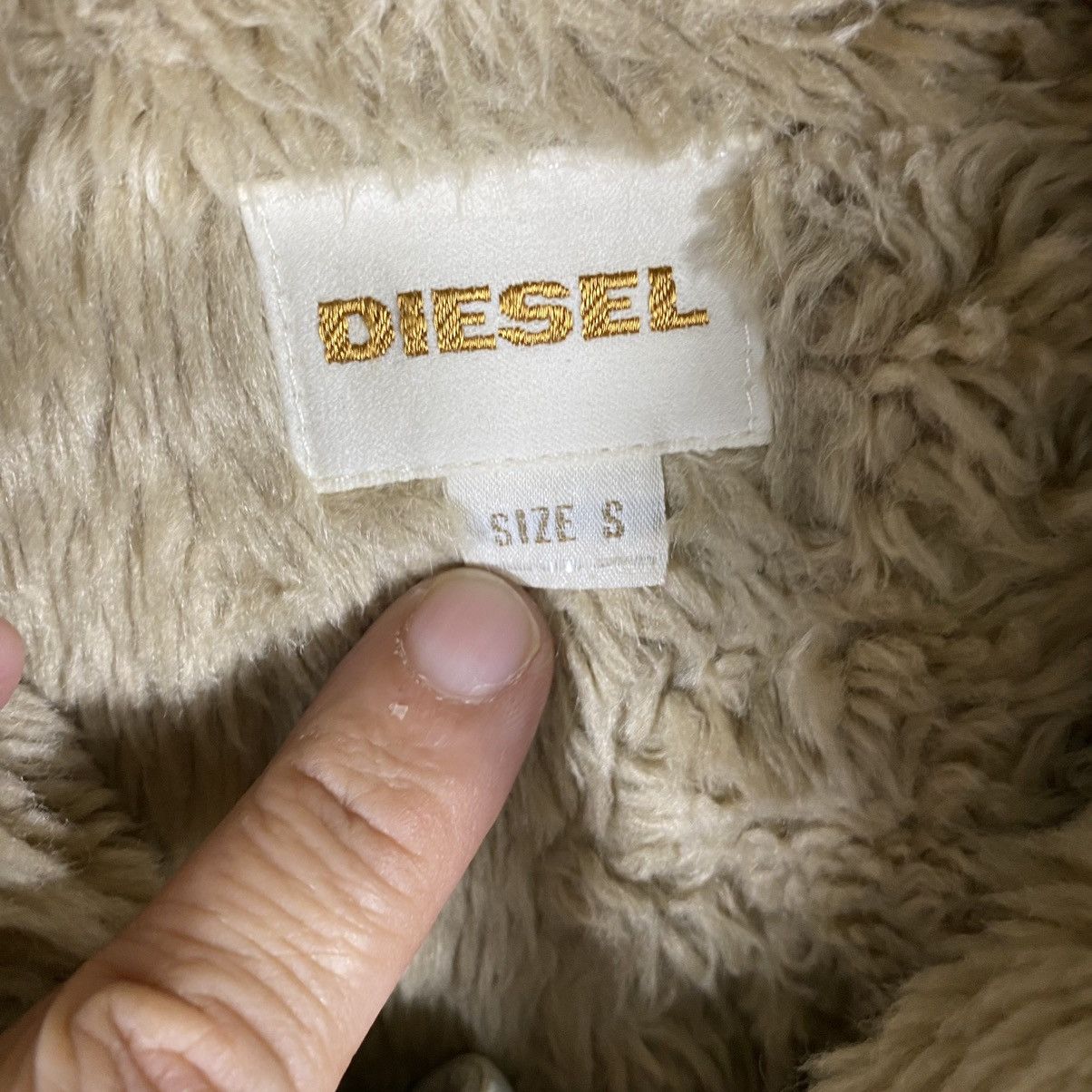 Diesel Heavyweight Faux Fur Gray Lined Hoodie Jacket - 12