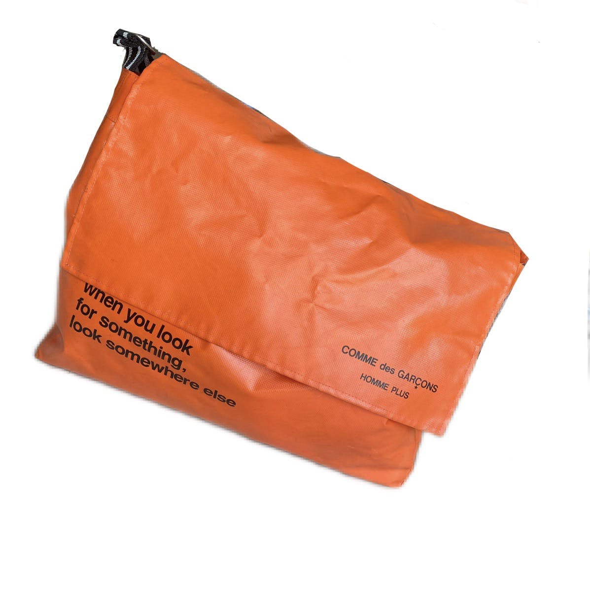 Orange Safety Vinly Cross Body Bag - 1