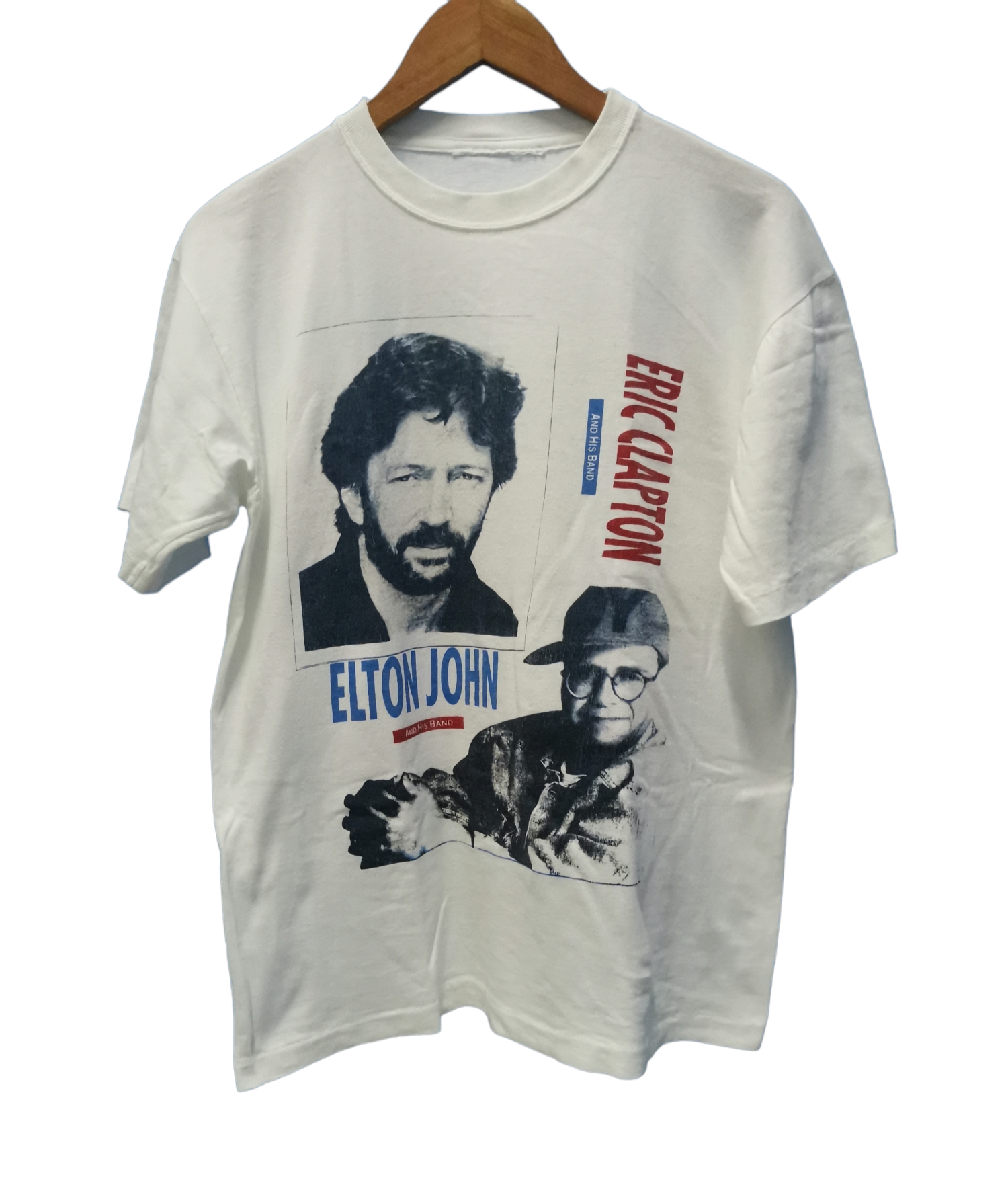 Vintage - Vintage Elton John Eric Clapton Tour 1992 Tee Stitches Rare - 2
