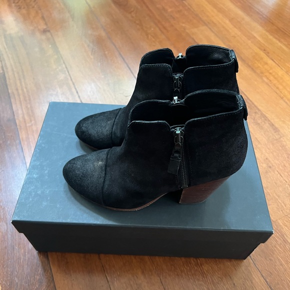 Rag & bone Margot ankle boots black suede western - 14