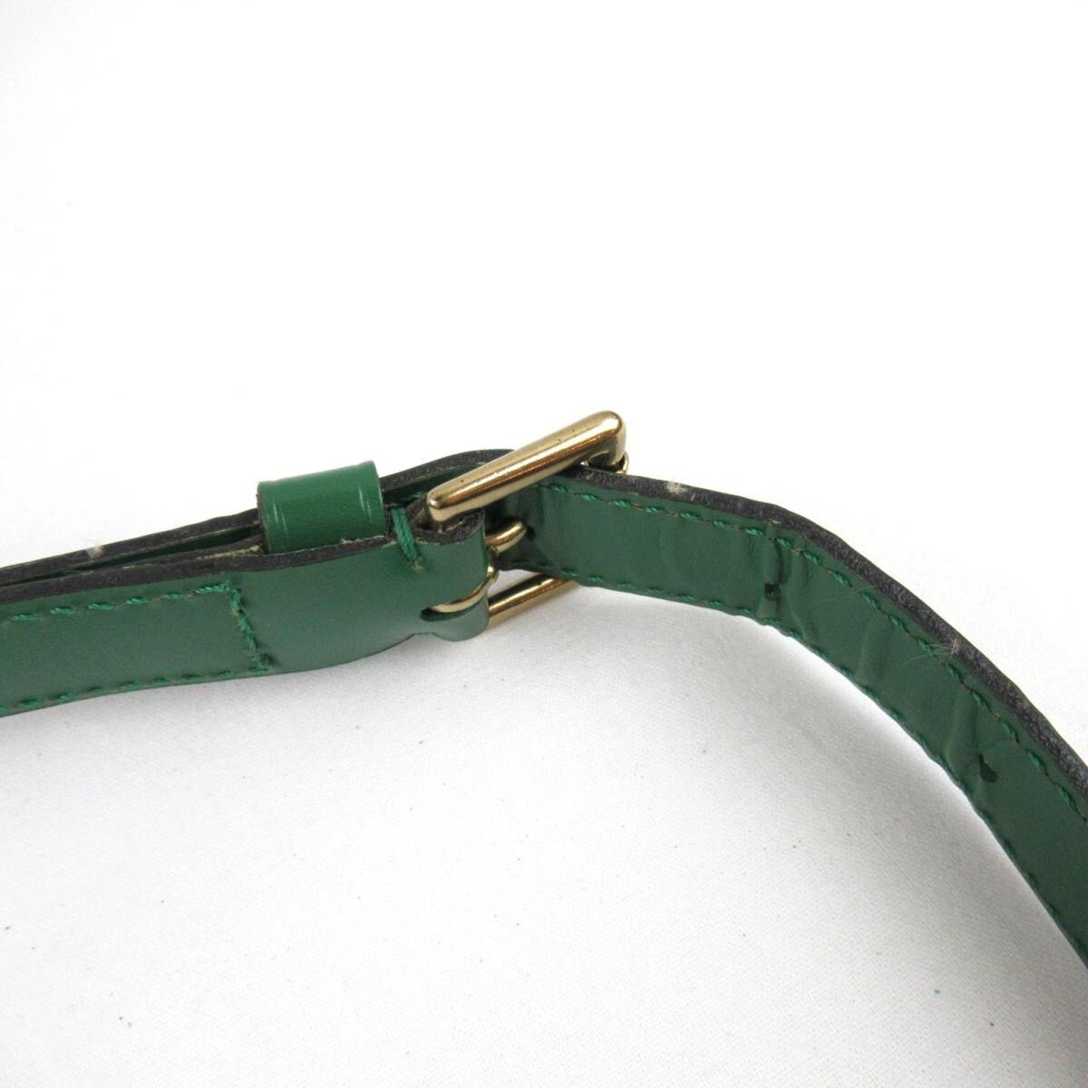 Authentic Louis Vuitton EPI Green Saint Cloud shoulder bag - 4