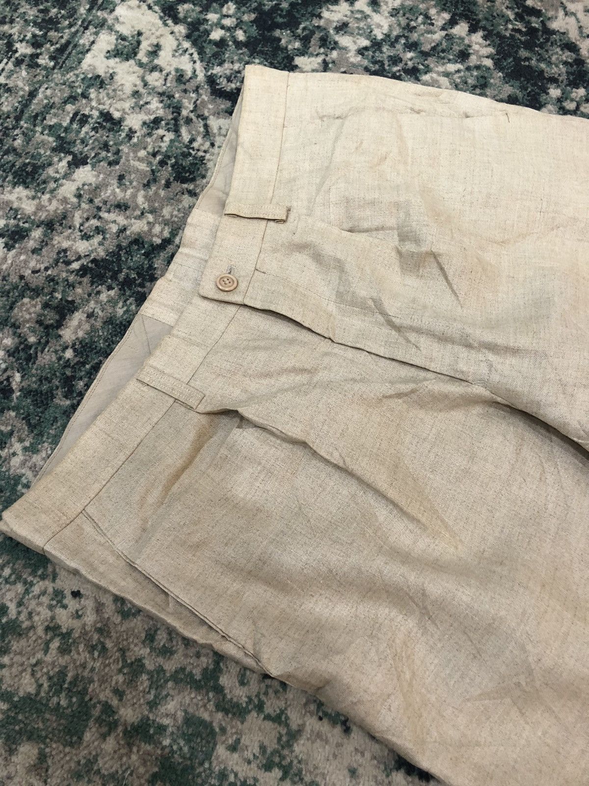 Vintage 80’s Issey Miyake Men 100% Hemp Casual Pants - 4