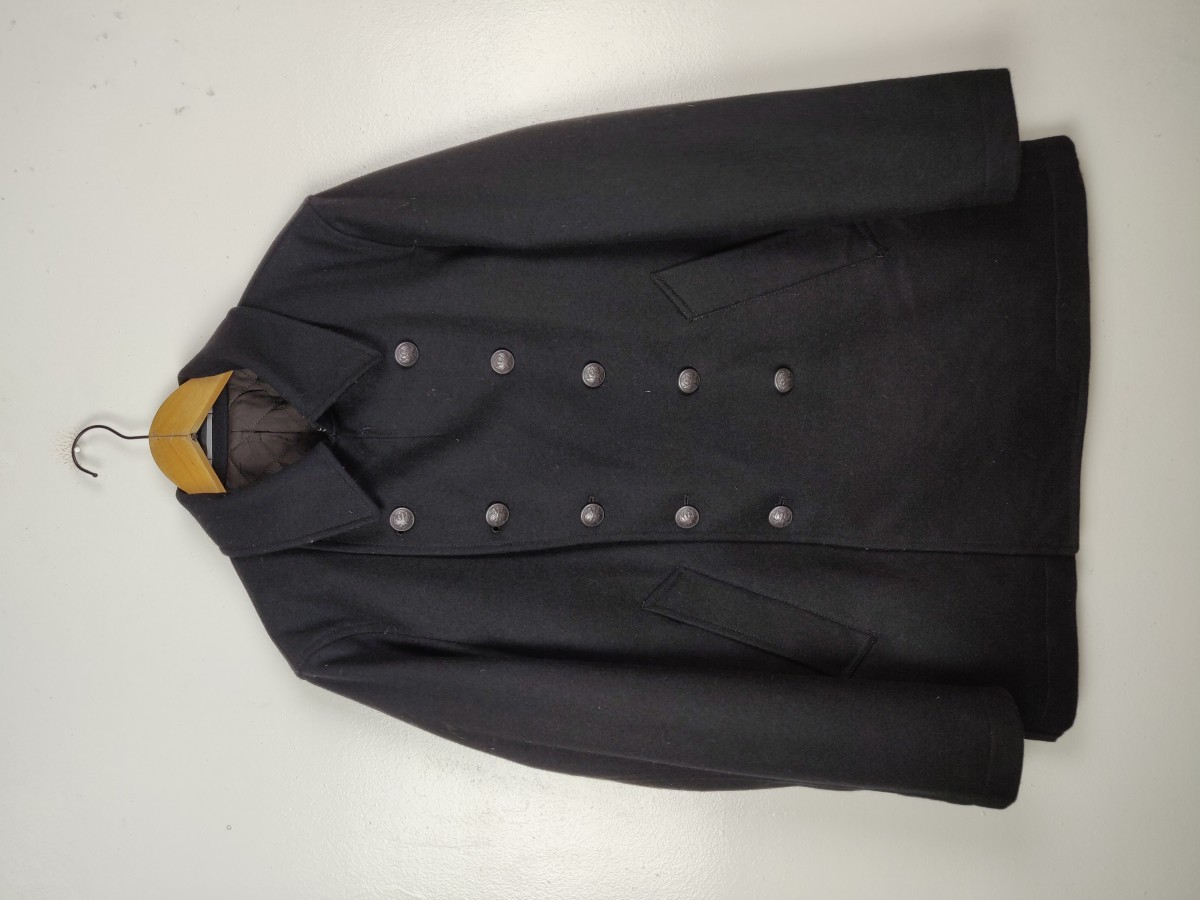 Overcoat - Double Breast Wool Jacket Heavy Coat - 2