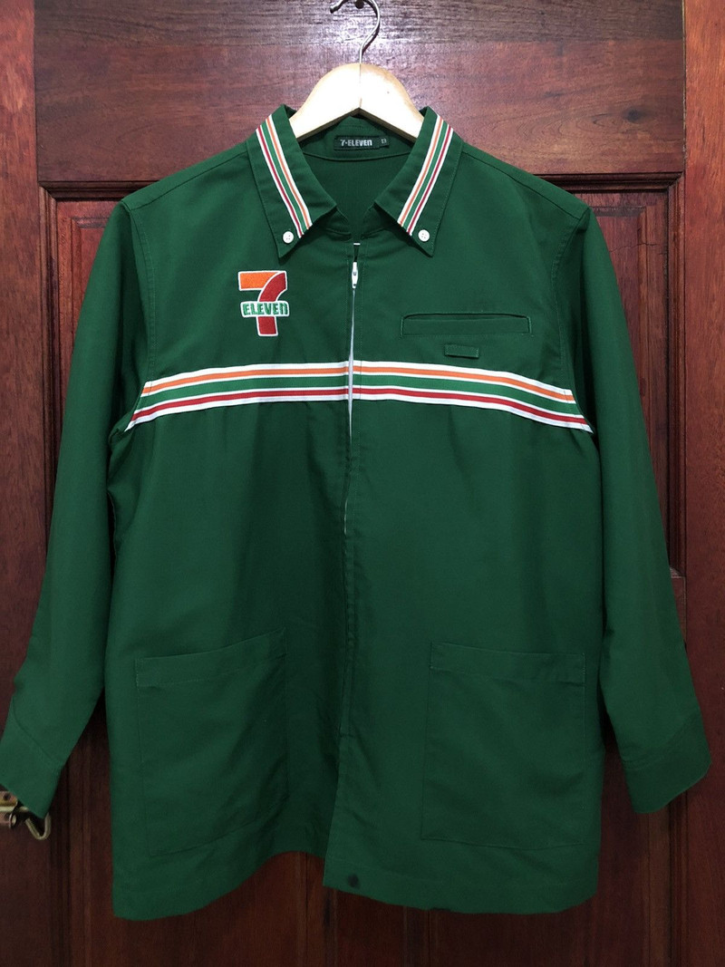 Uniform Wares - Vintage 90’s 7 Eleven Uniform Worker Embroidery Logo Shirt - 1