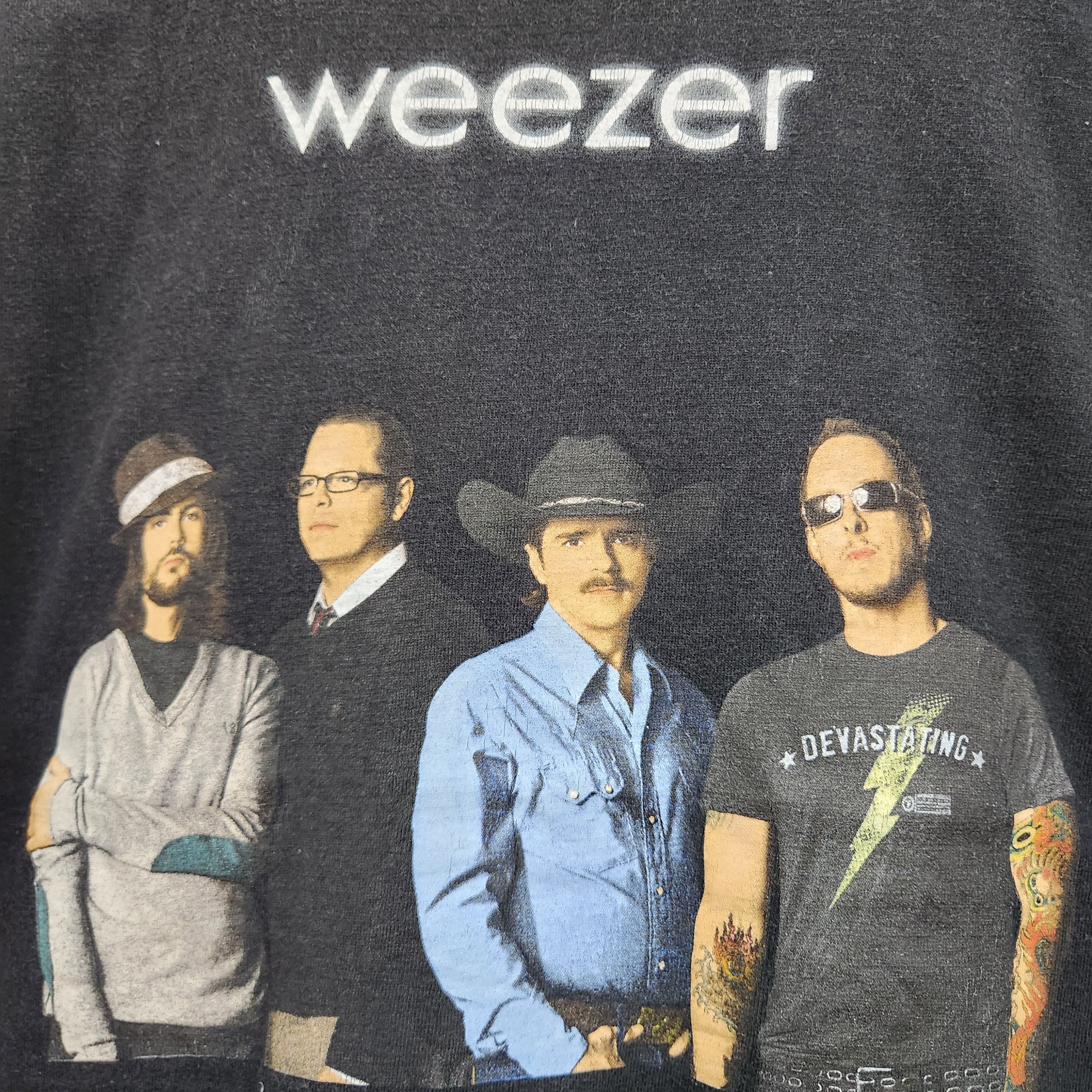 Weezer Vintage TShirt World Tour 2008 - 4