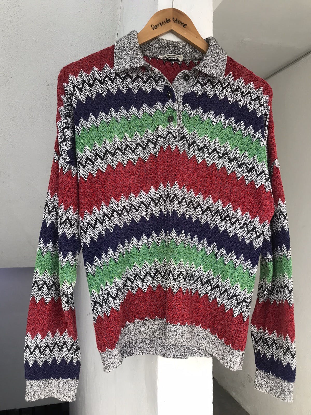90s Missoni Polo Knit Long sleeve - 6
