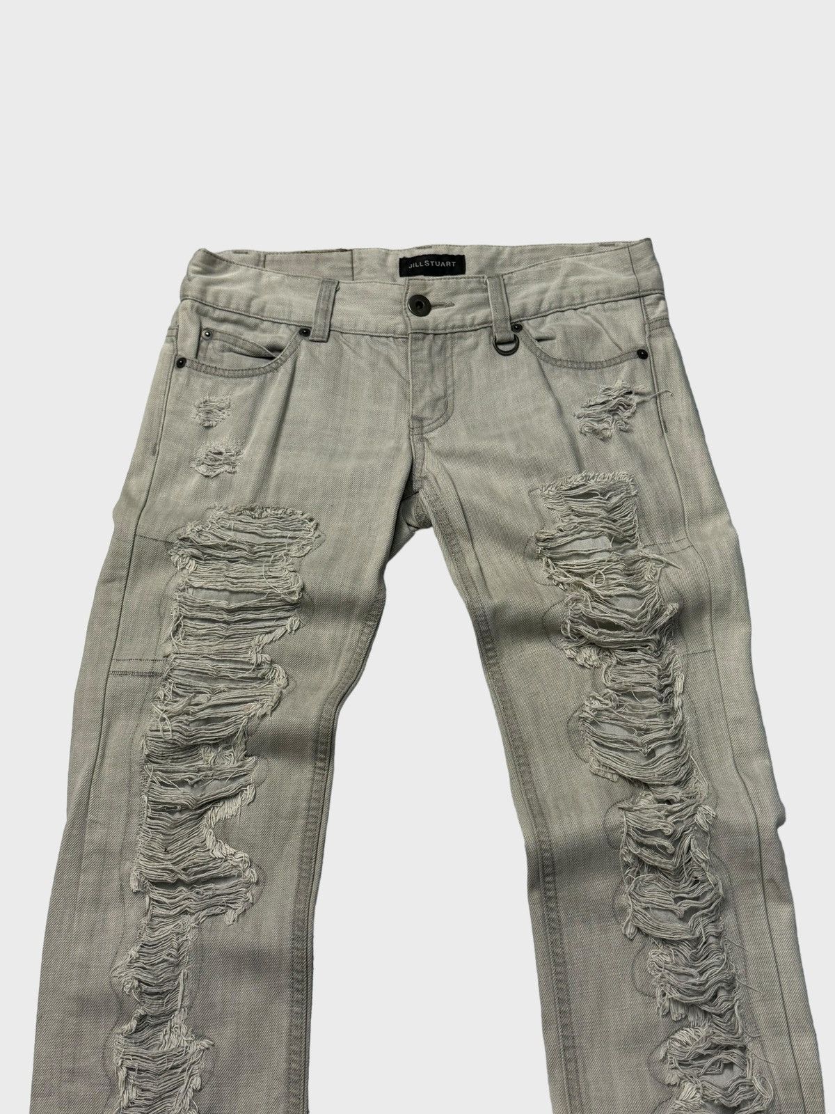 Vintage - Jill Stuart Distressed Helmut Lang Inspired Low Rise Jean - 3