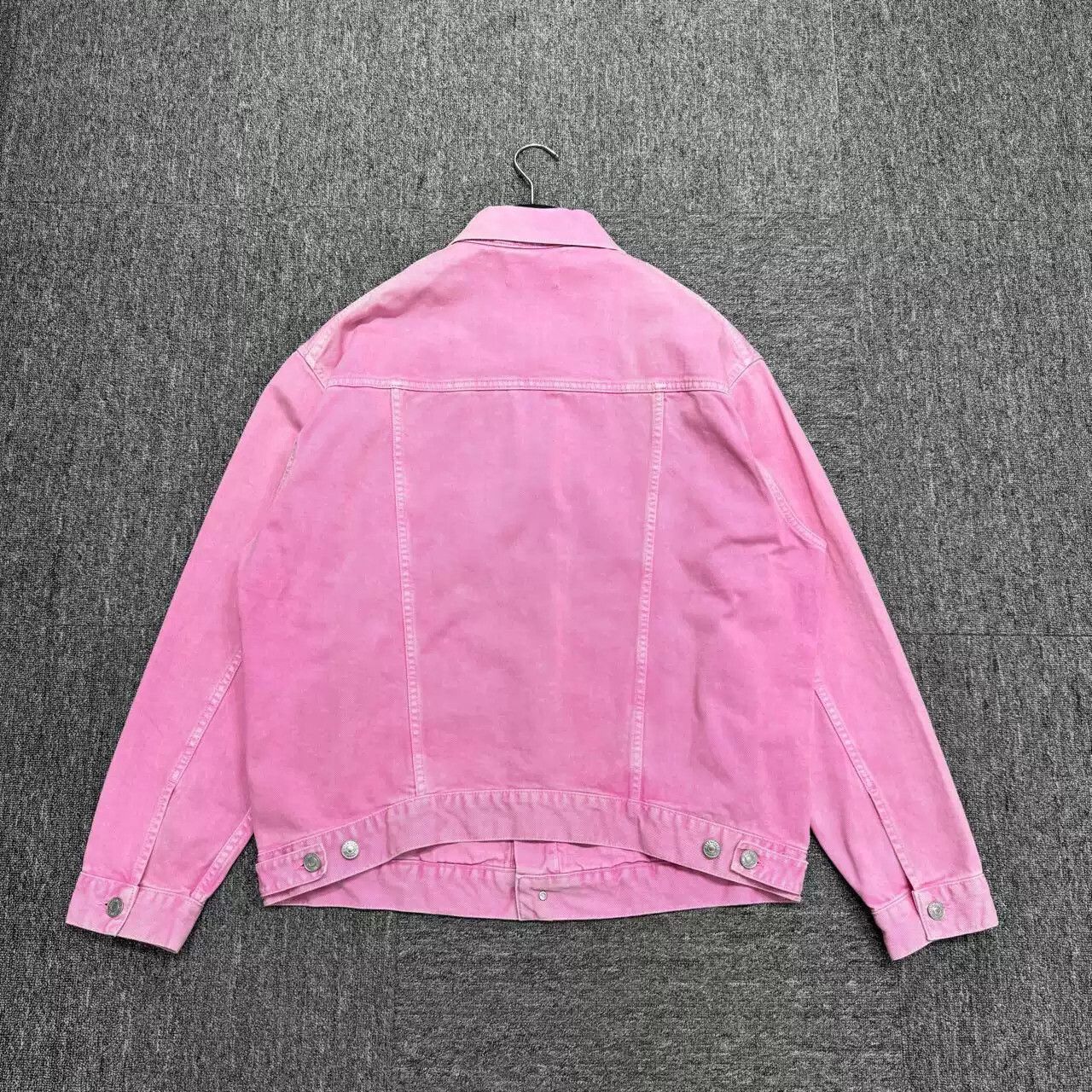 Balenciaga Pink Denim Jacket Oversized - 2