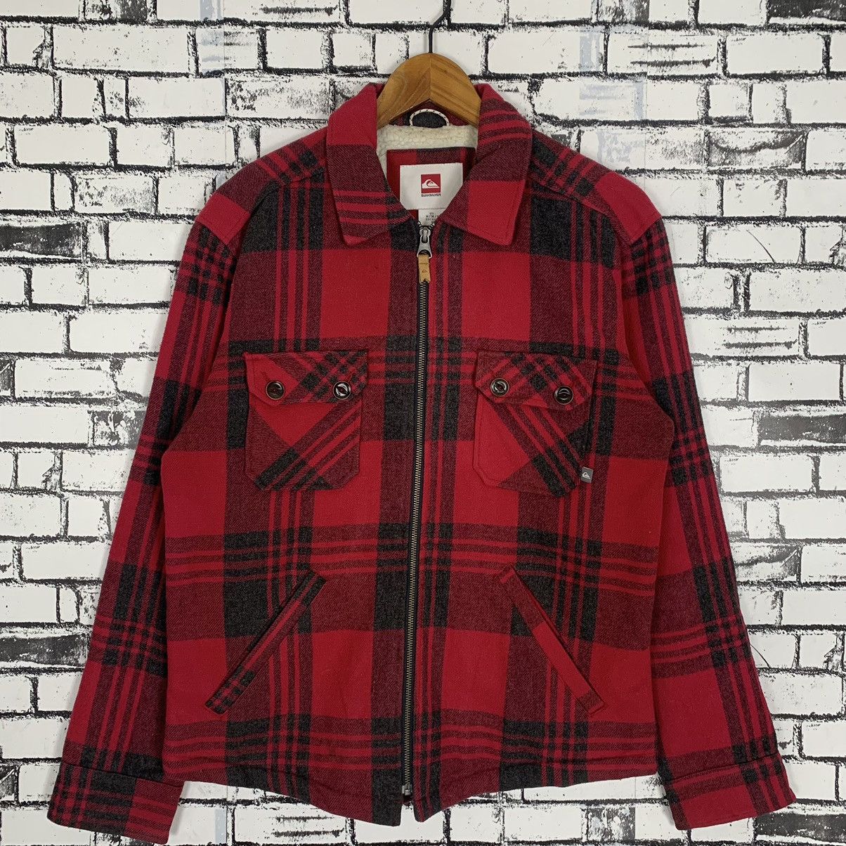 Surf Style - Quicksilver Tartan Chekerboard Chore Jacket - 1