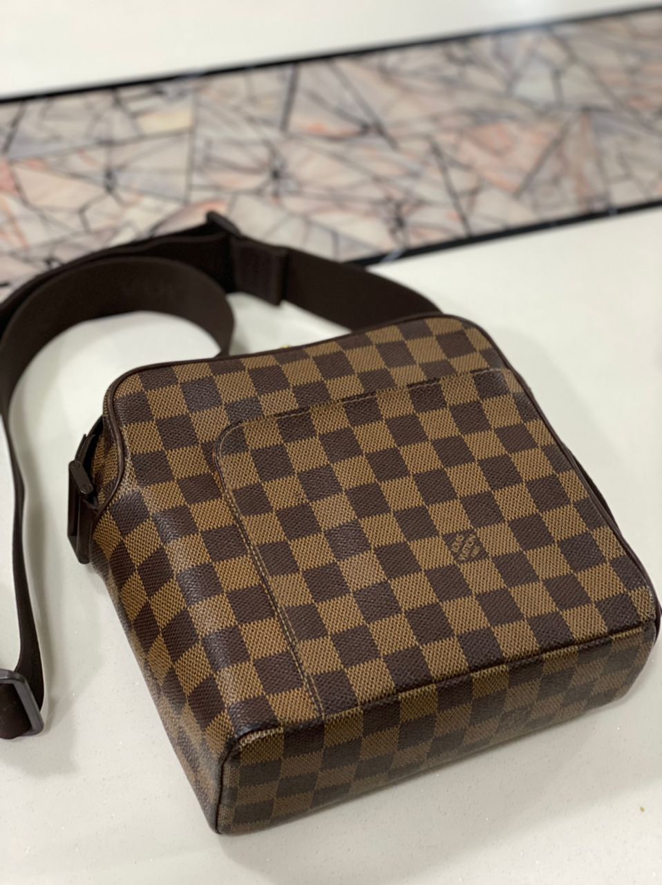 Authentic LOUIS VUITTON Damier Olav Pm - 5