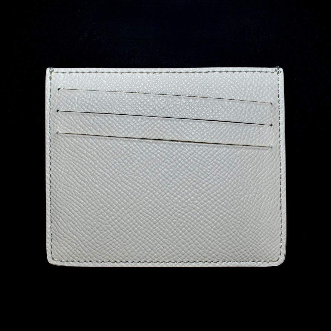 Maison Margiela Eggshell White Leather Card Holder - 3