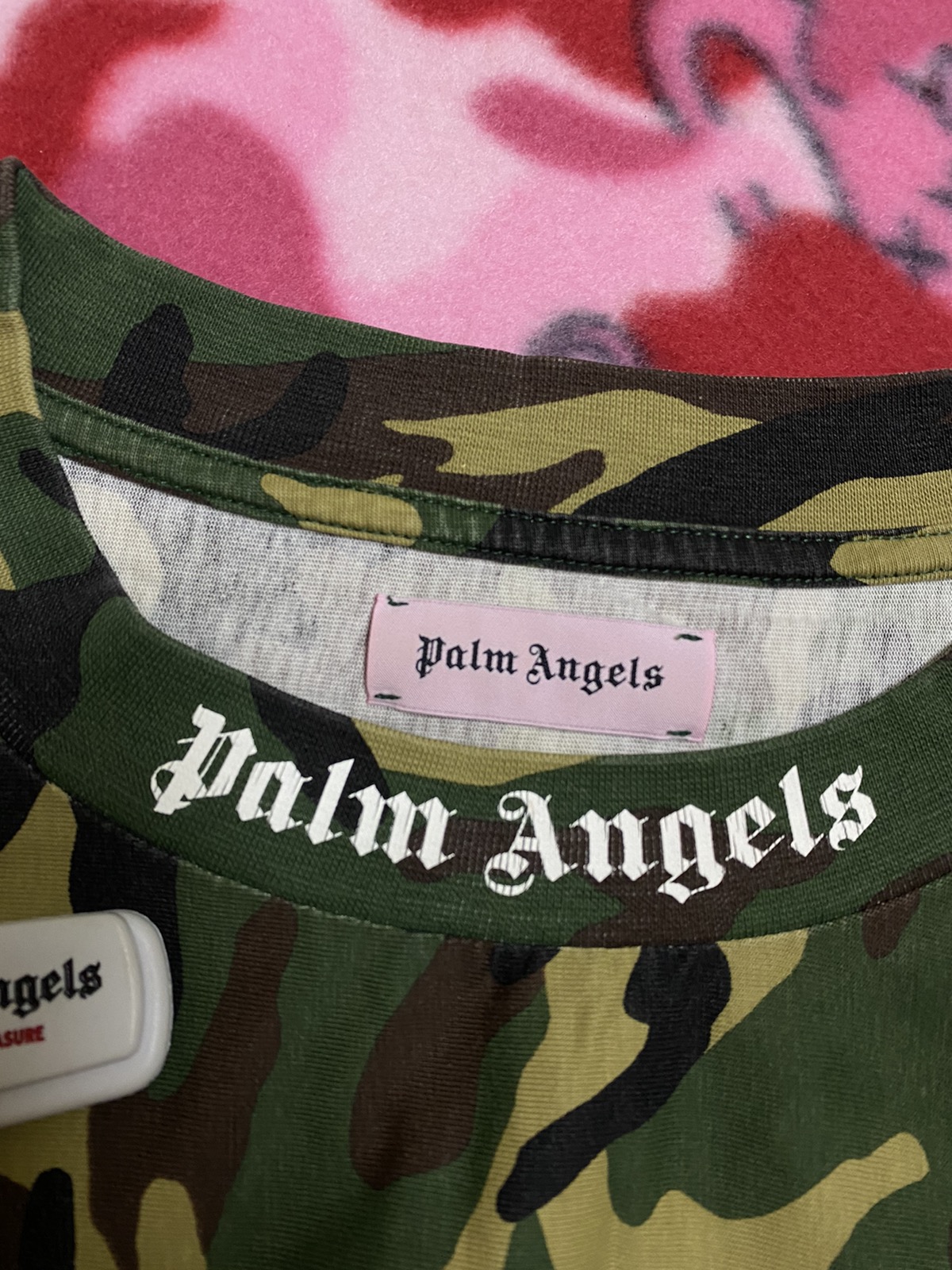 Palm Angels Camo Oversize Wording Tee T-shirt - 2