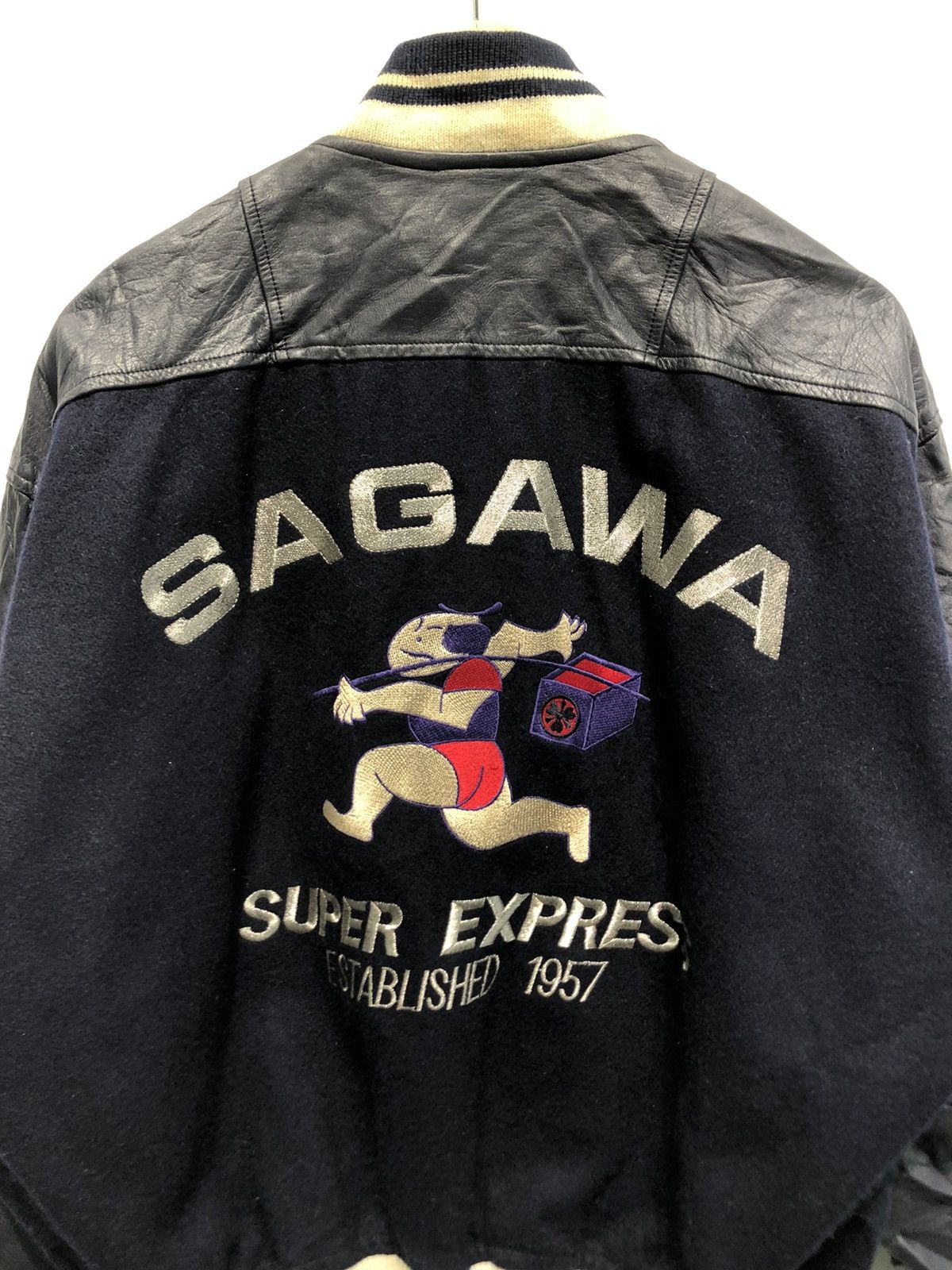 Vintage - Sagawa Express Big Logo Varsity Jacket - 6