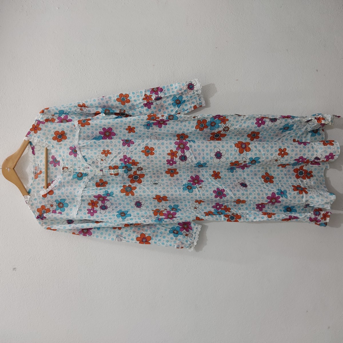 Issey Miyake - Vintage Full Print Flower Sleep Pajama - 1