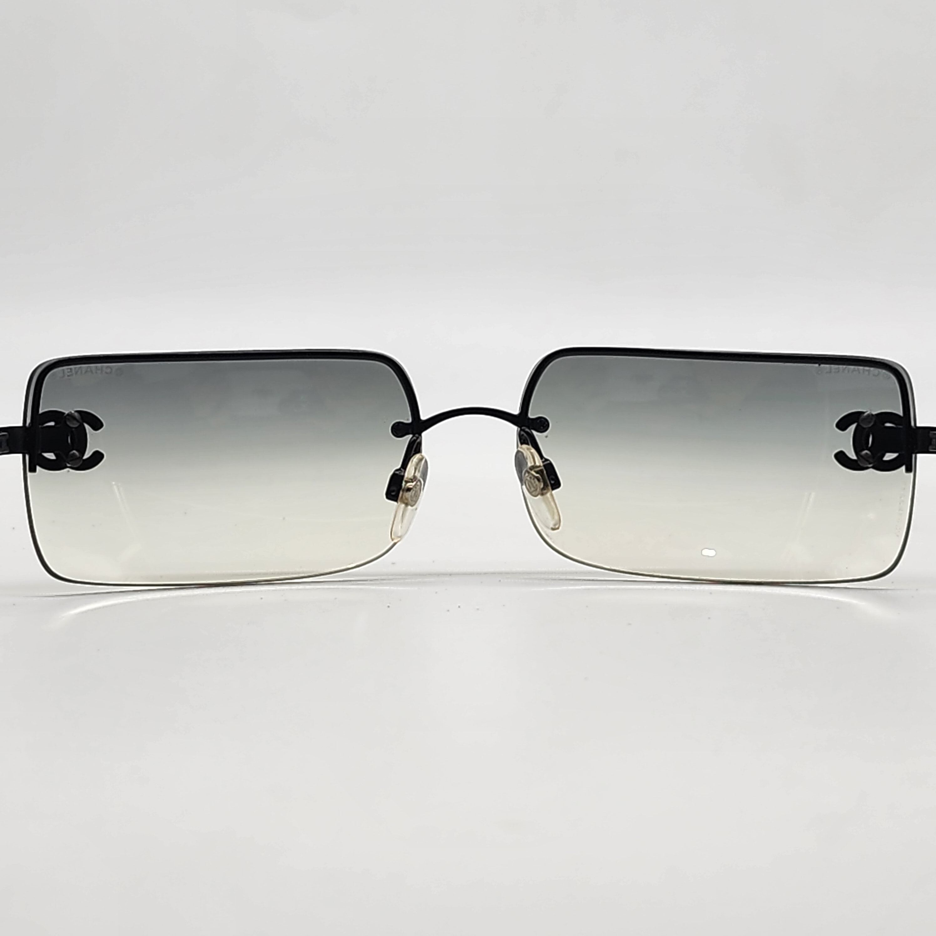 Chanel - Ombre Gray CC Rhinestone Sunglasses - 7