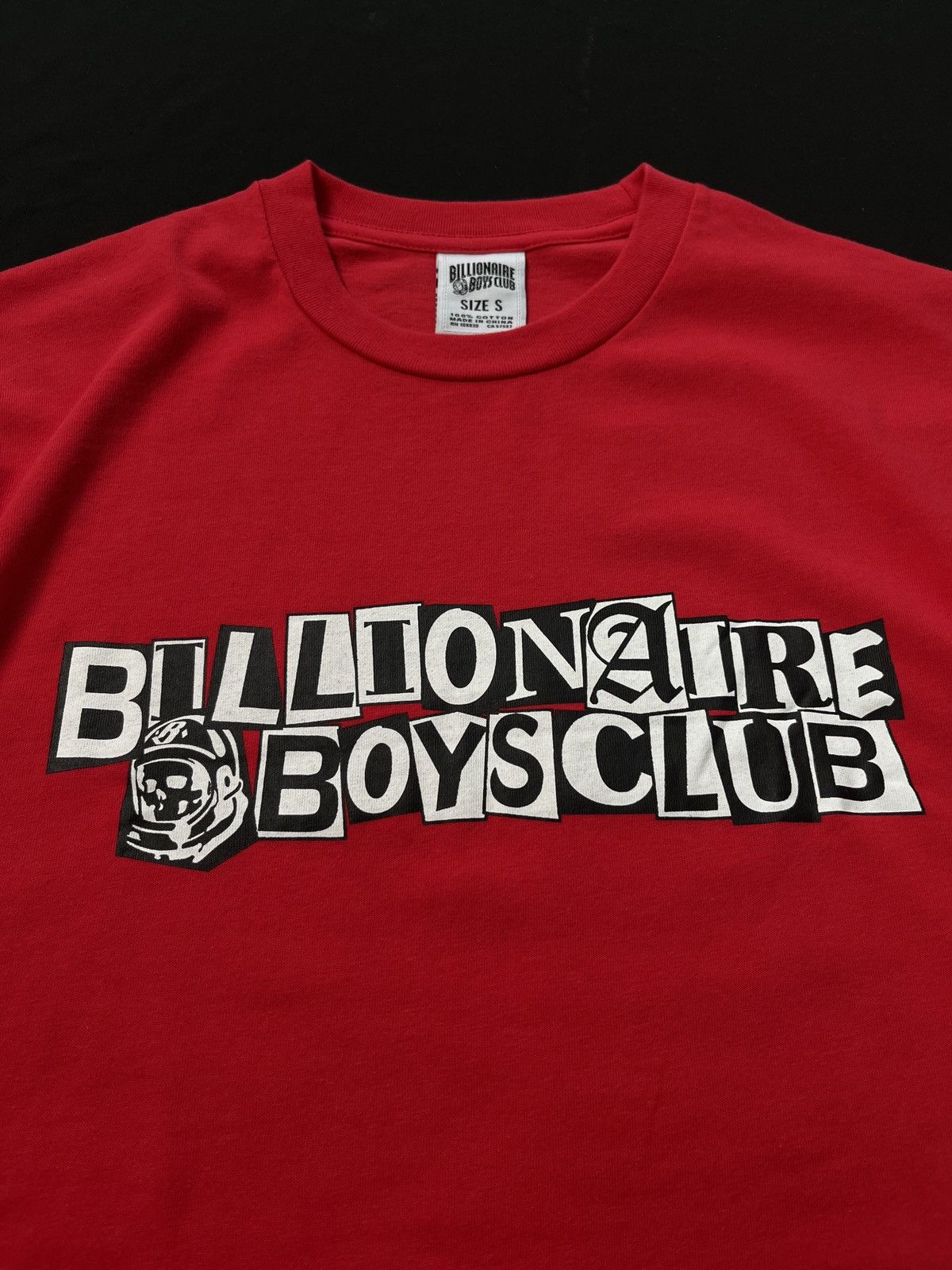 Rare Billionaire Boys Club BBC Classic Pirate Print Red Tee - 4