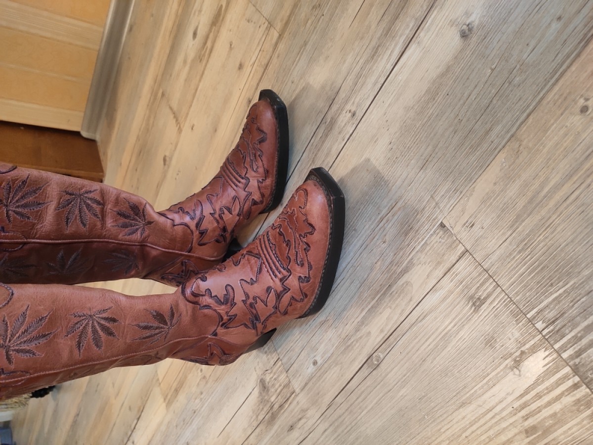 Denis Simachev - GRAIL! Embroidered cowboy boots.Like Saint Laurent or Gucci - 6