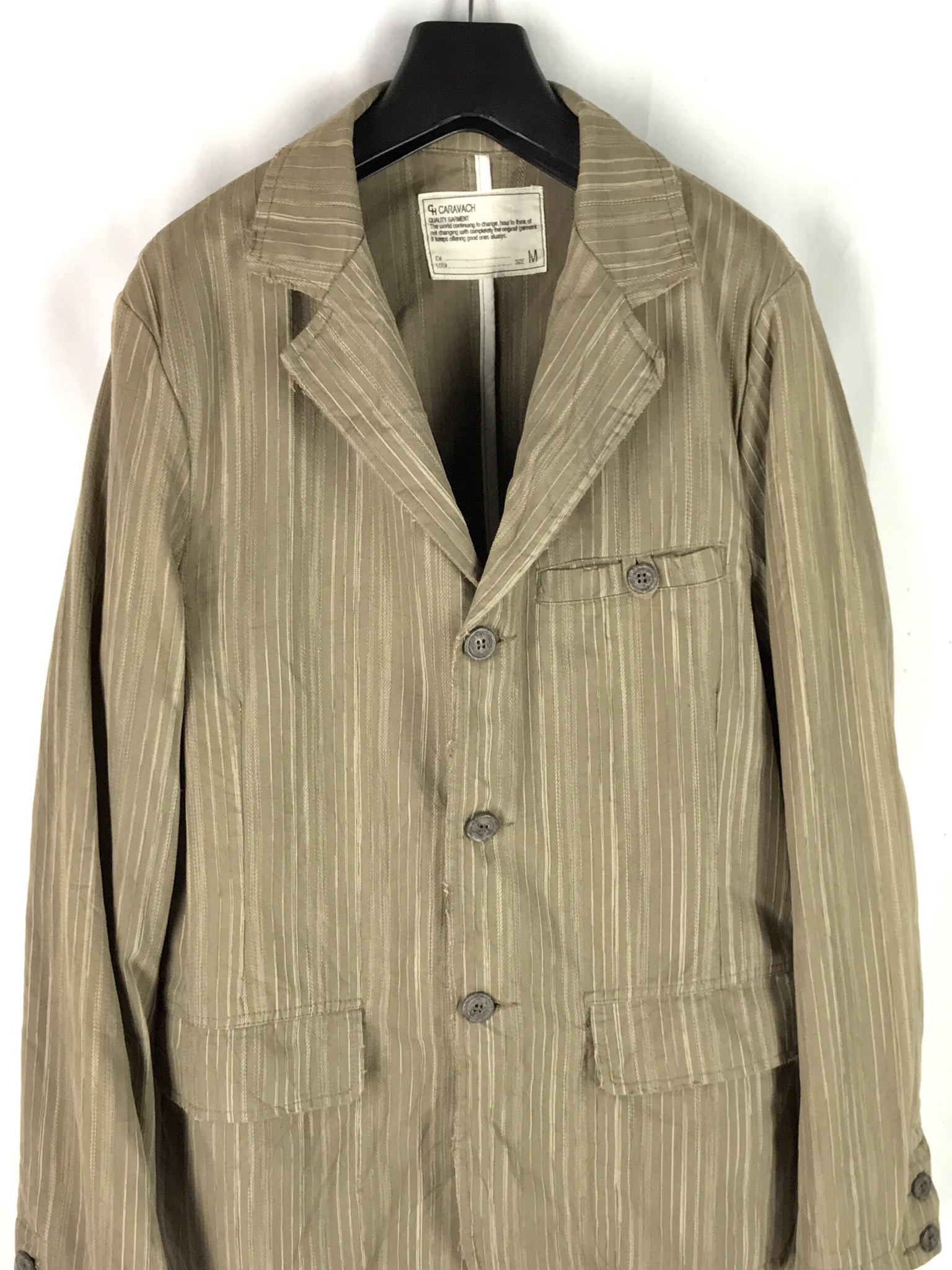 Japanese Brand - CARAVACH CHALKSTRIPE BLAZER CASUAL JACKET - 7