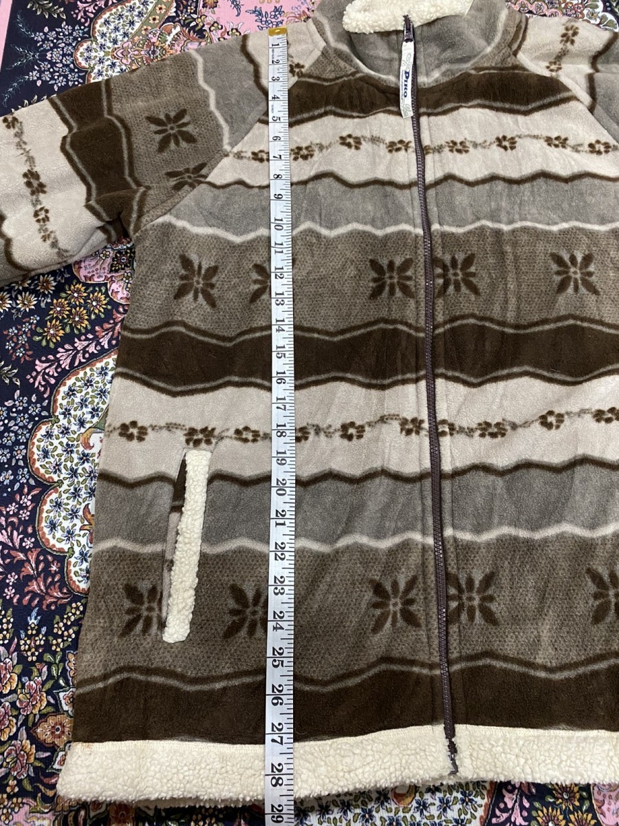 Vintage - Piko Hawaii Fullprint Sherpa Fleece Jacket - 14