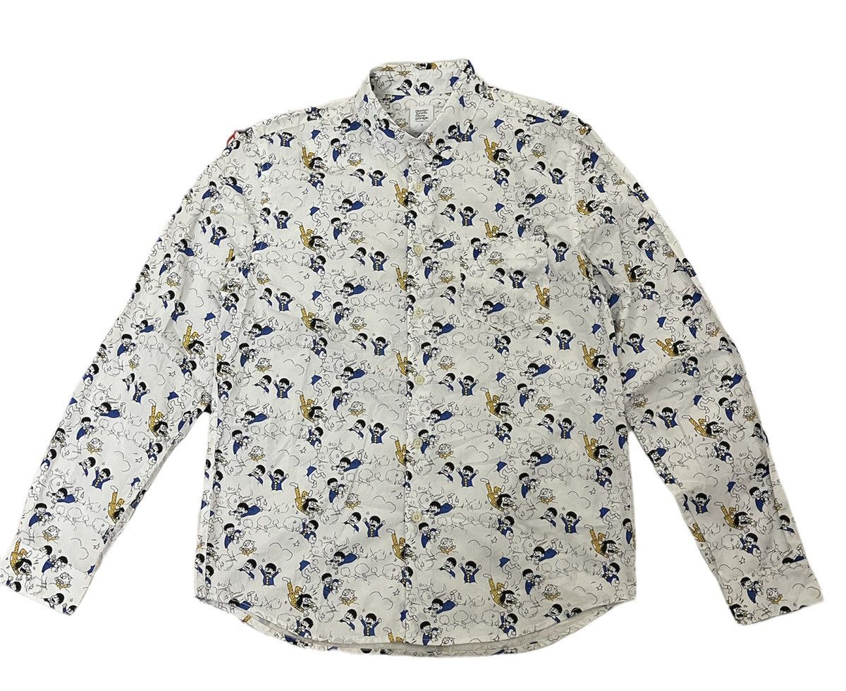 Japanese Brand - Graniph store X Fujio Akatsuka L/S fullprint shirt - 1