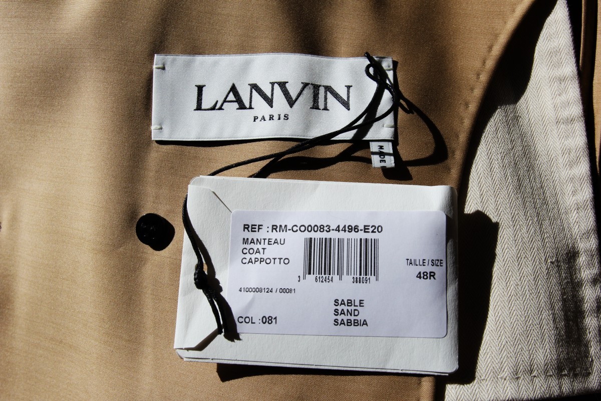 BNWT SS20 LANVIN WOOL SILK BLEND HOODED COAT 48 - 15