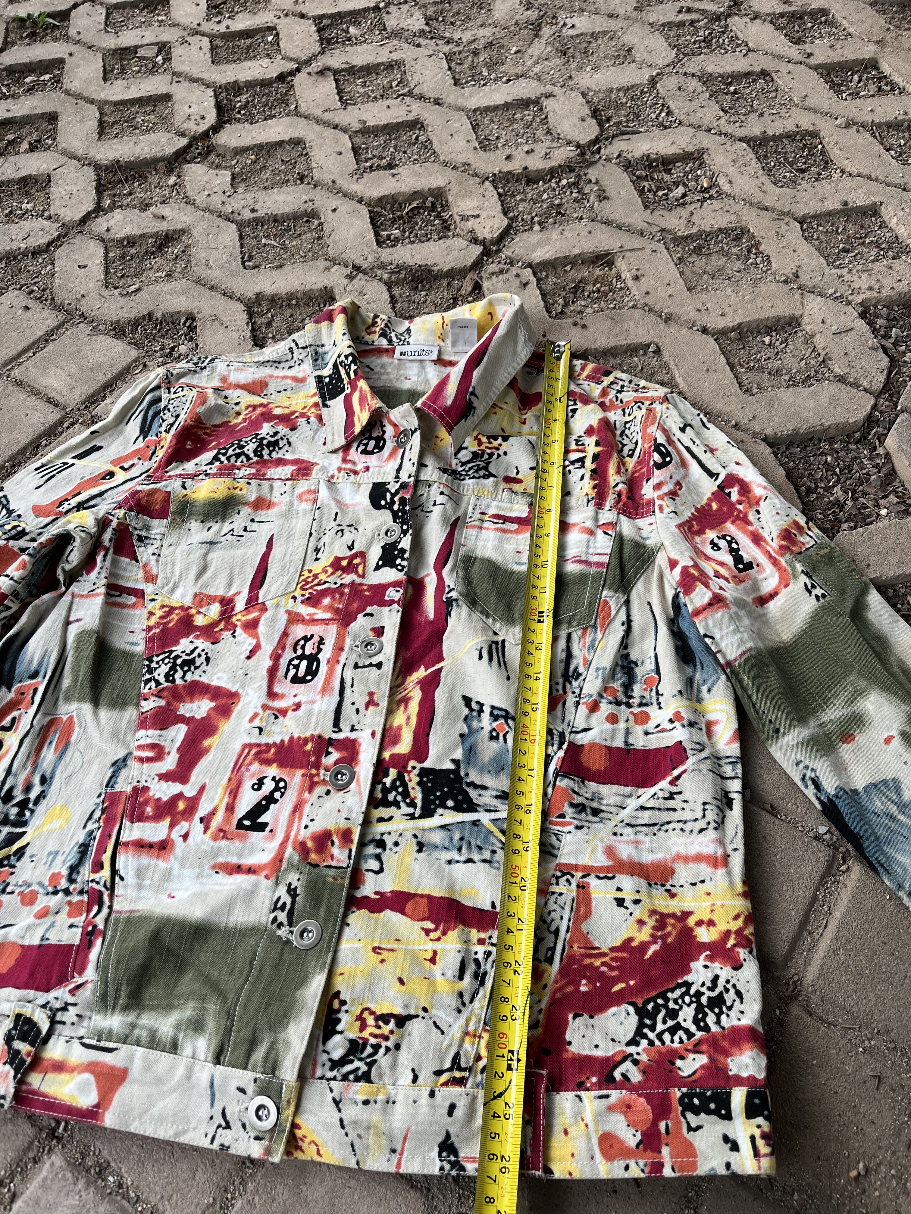 Crazy Abstract Denim Jacket - 2