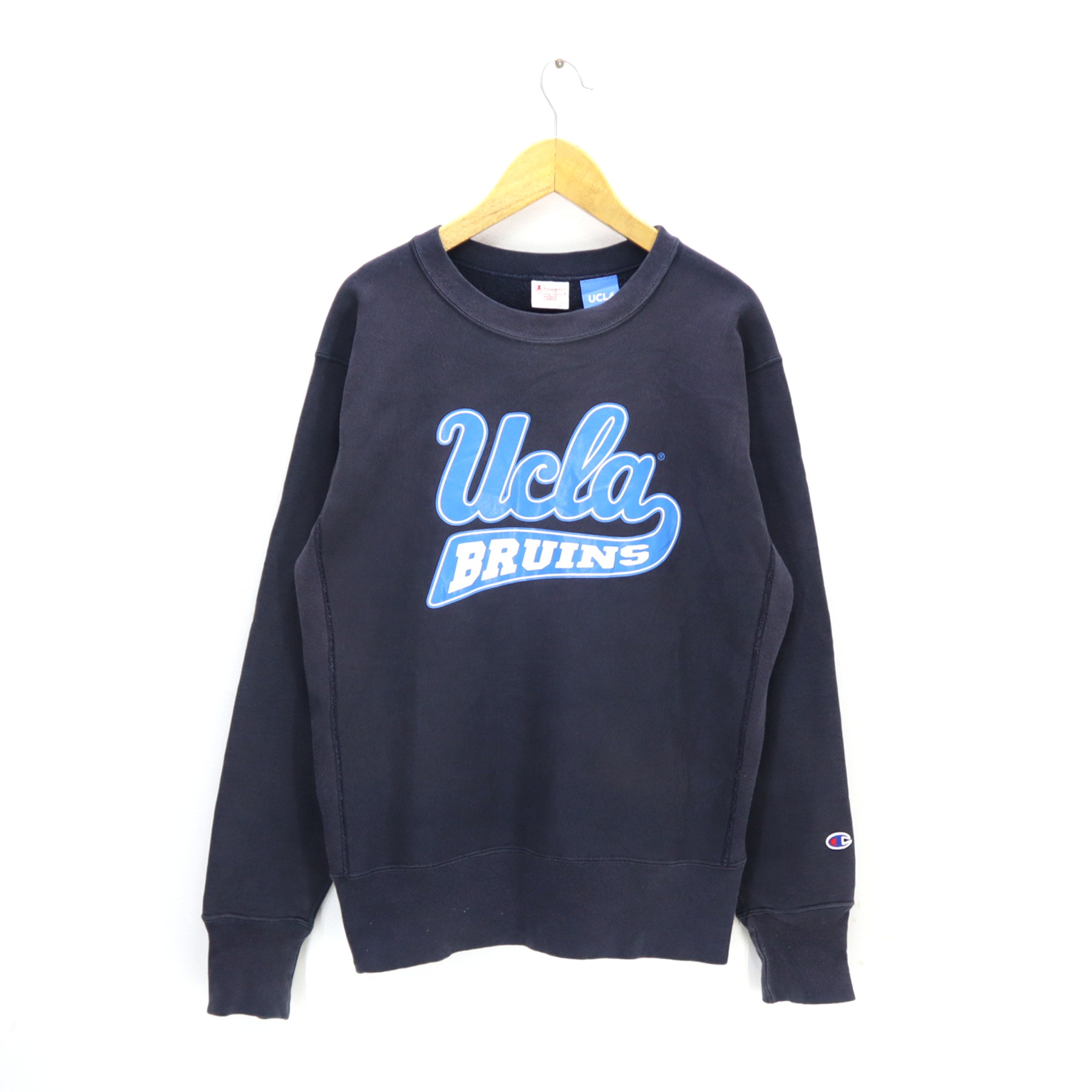 Vintage UCLA Bruins CHAMPION REVERSE Weave Crewneck Sweatshirt Pullover Jumper Big Logo Made In U.S.A - 1