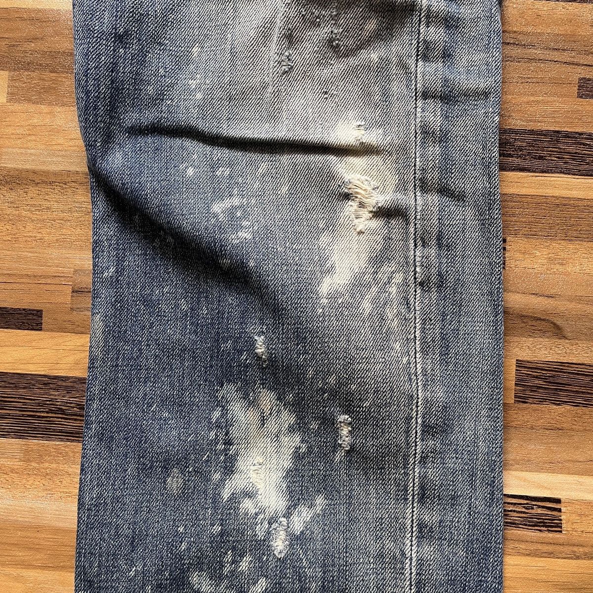 Ripped Style Jack Rose Distressed Denim Vintage - 12