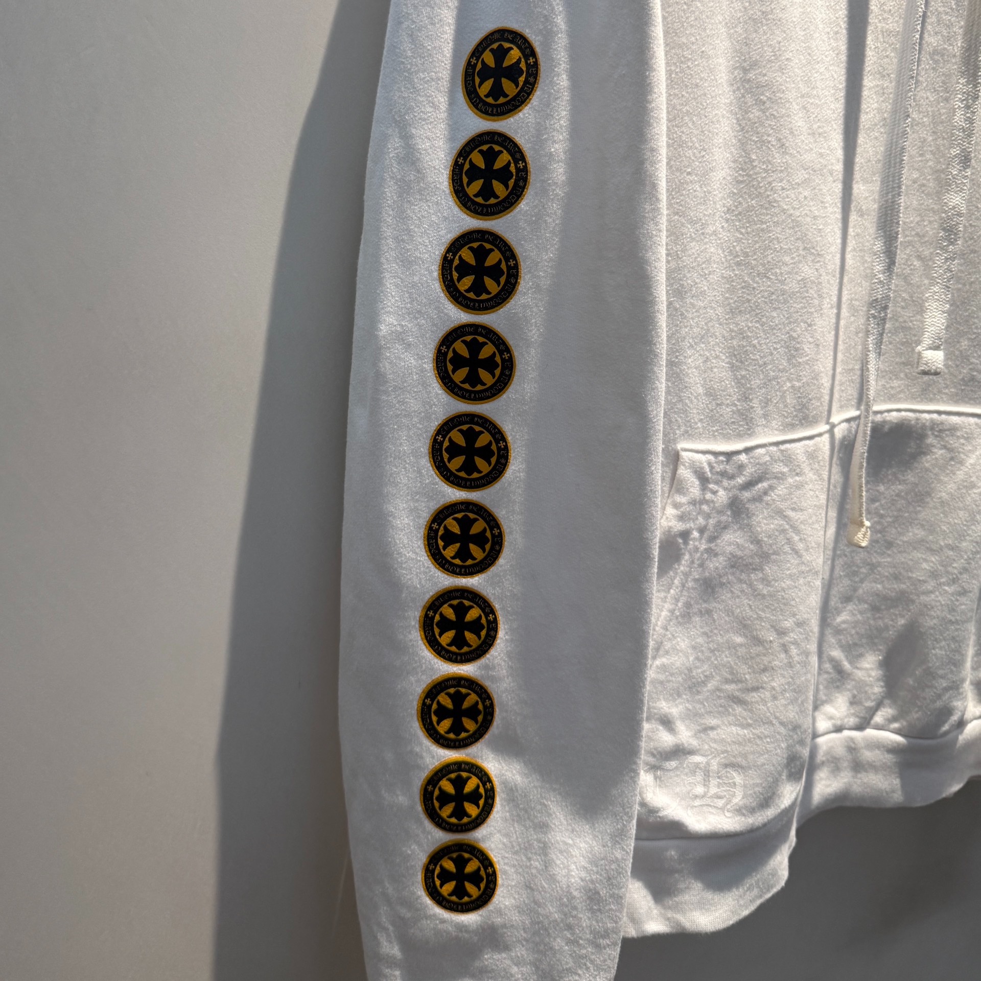 Chrome hearts genuine white sweatshirt - 2