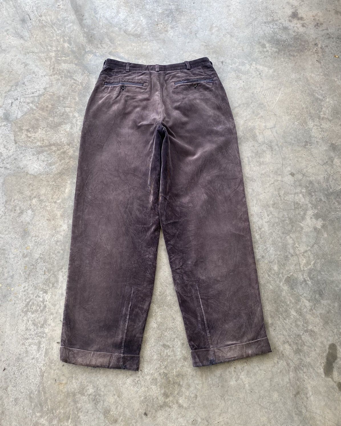 JAPANESE DESIGNER PAPA’S BAGGY CORDUROY PANTS INSPIRED YOHJI - 2