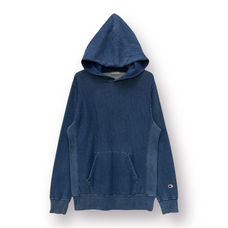 🔥 Champion Reverse Weave Indigo Blue Sweat Hoodie - M - 1
