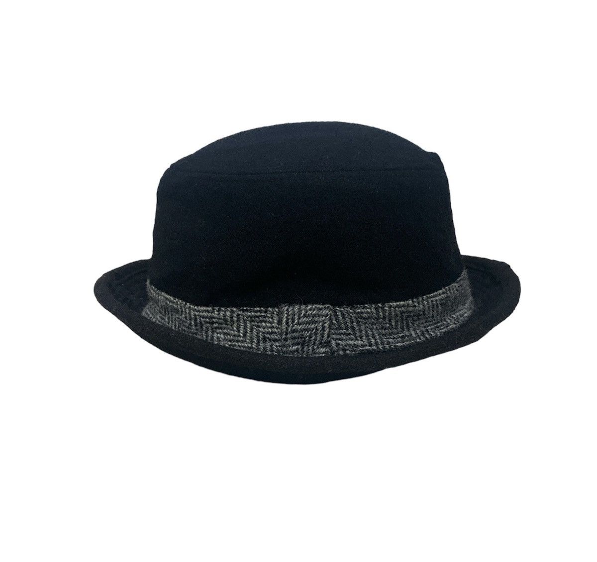 Vintage - Harris Tweed Green Label Relaxing Wool Black Hats - 1
